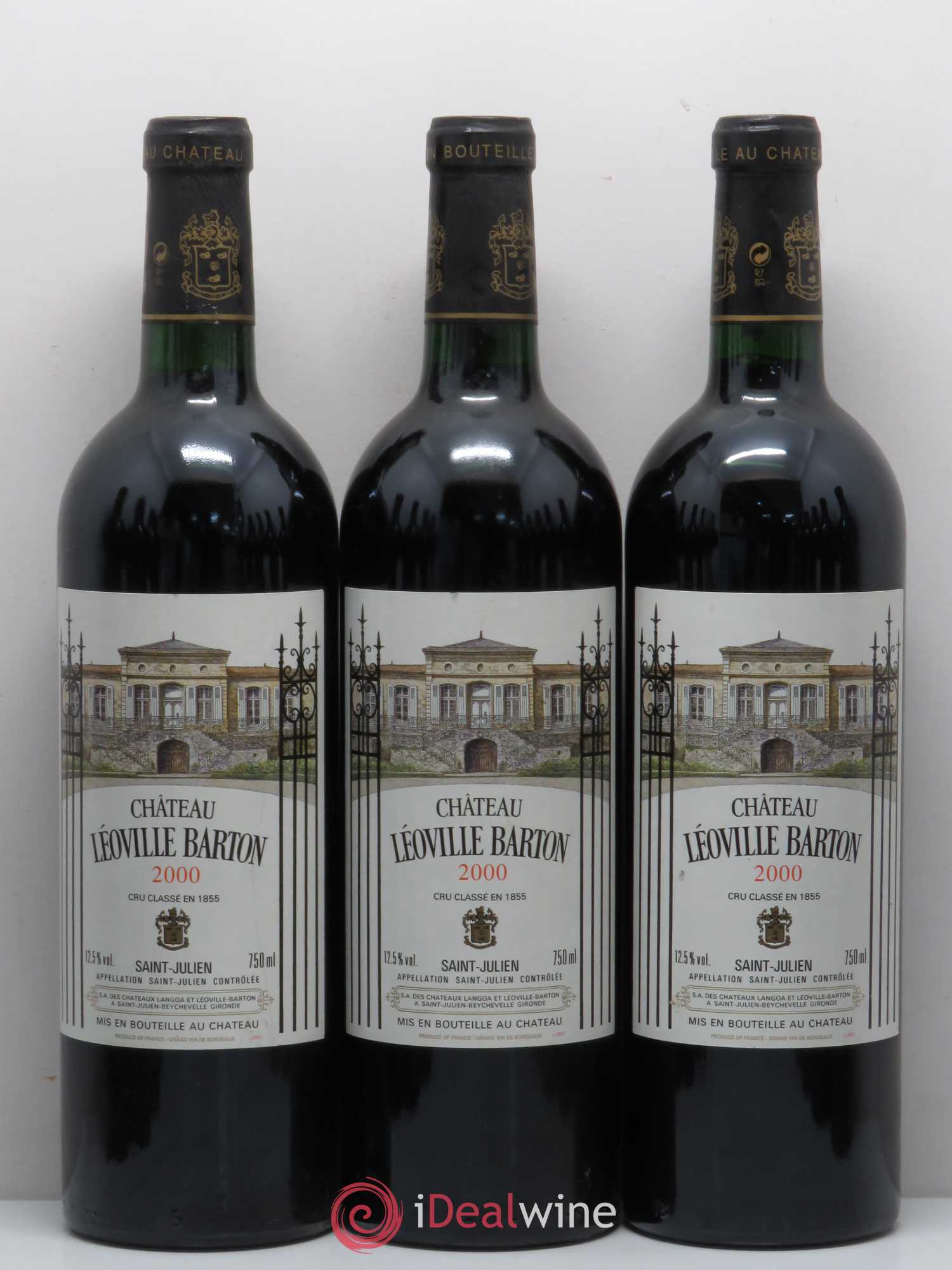 Château Léoville Barton 2ème Grand Cru Classé 2000 - Lot de 12 bouteilles - 1