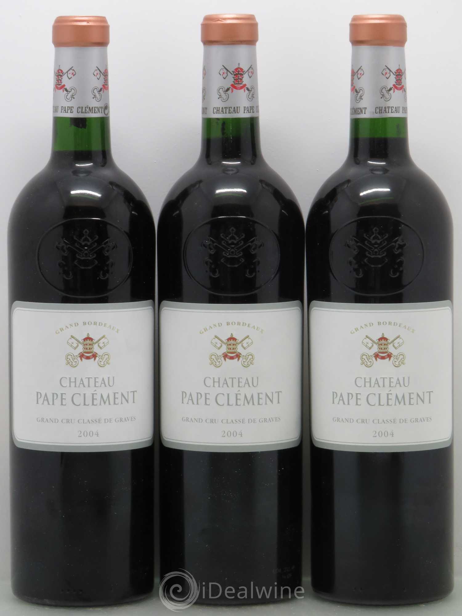 Château Pape Clément Cru Classé de Graves 2004 - Lot de 3 bouteilles - 0