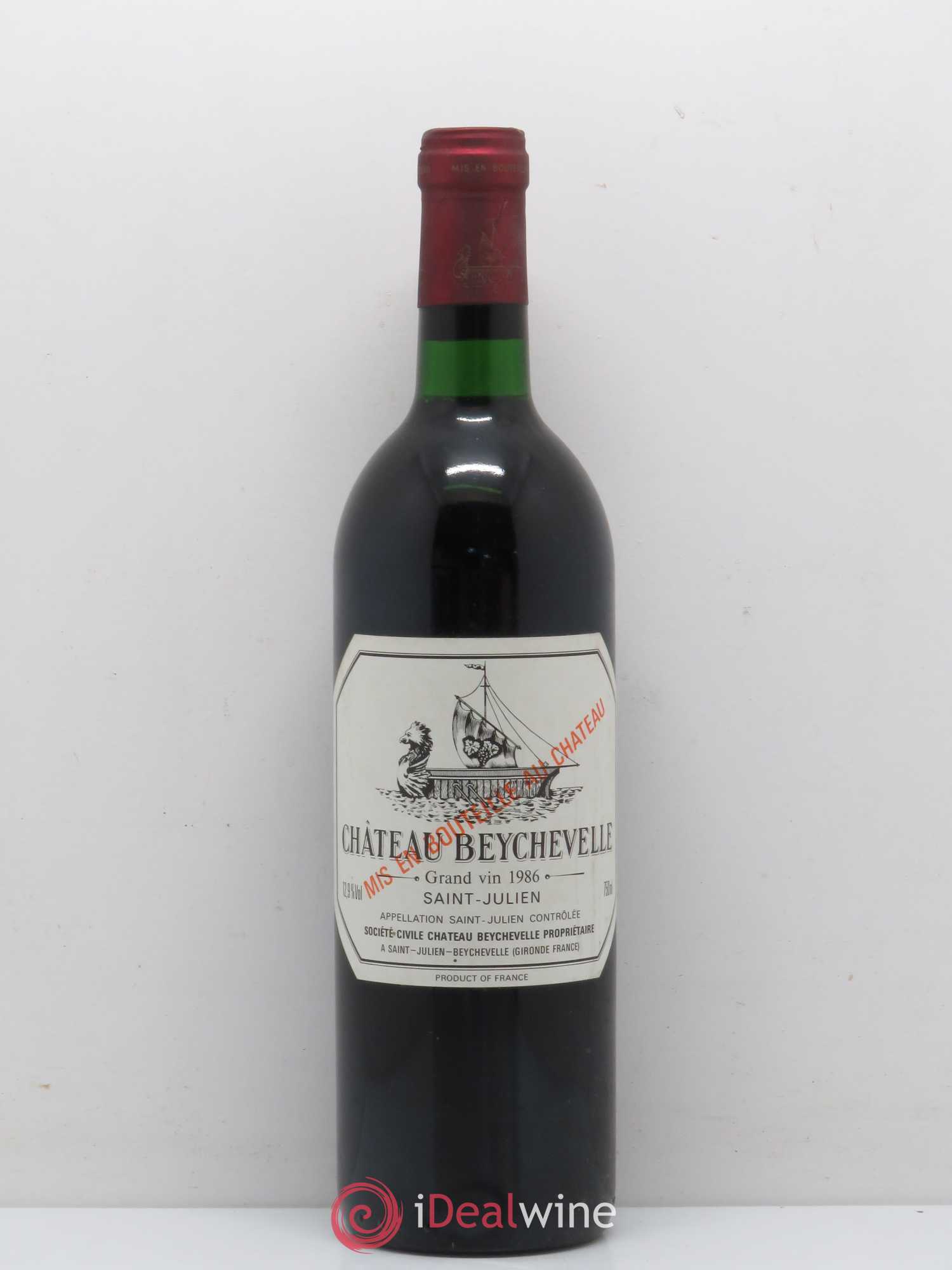 Château Beychevelle 4ème Grand Cru Classé 1986 - Lot de 1 bouteille - 0