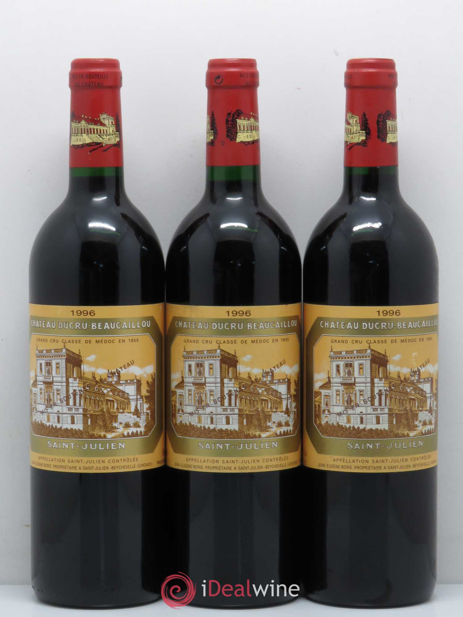 Château Ducru Beaucaillou 2ème Grand Cru Classé 1996 - Lot de 3 bouteilles - 0