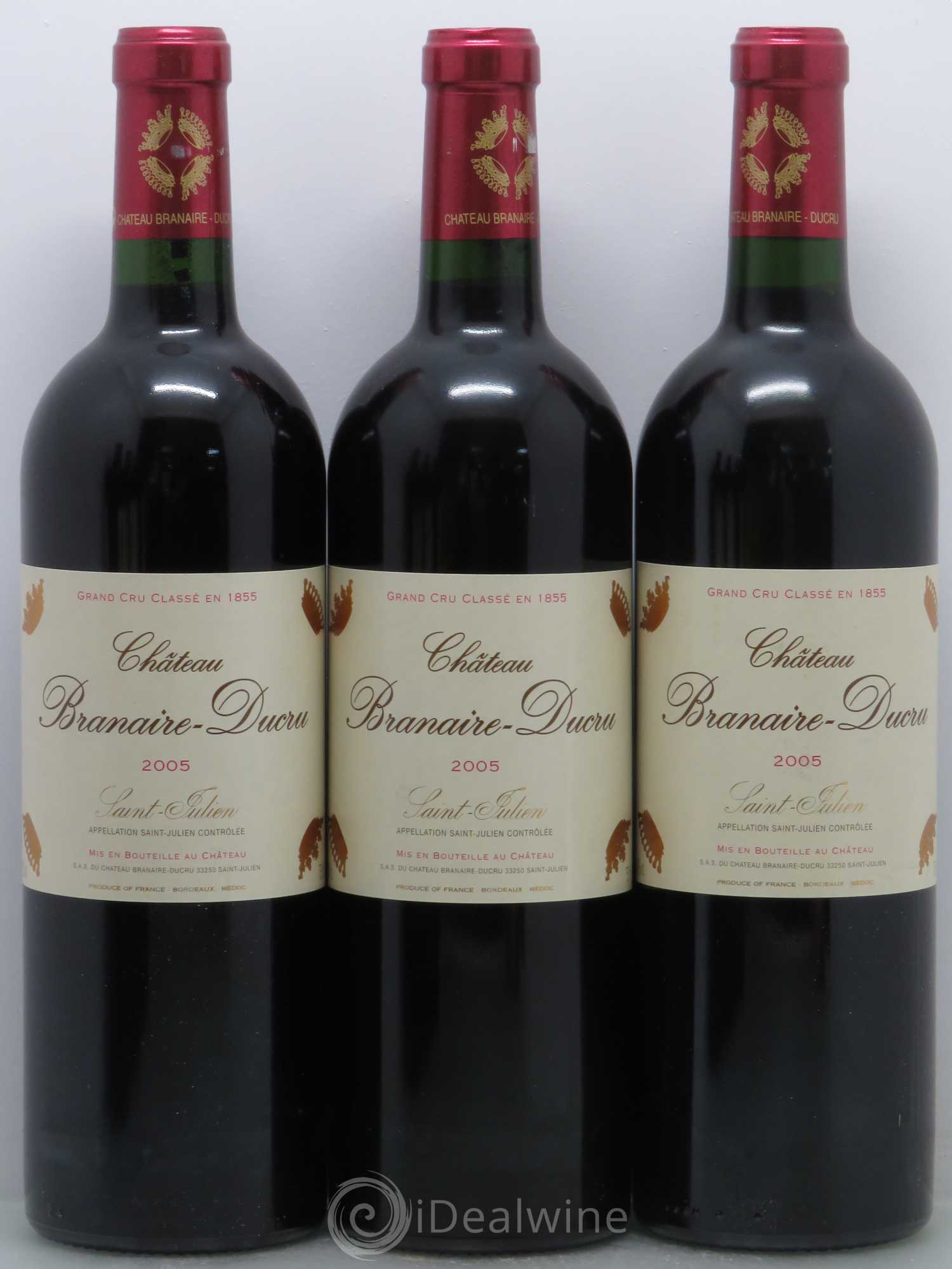 Château Branaire Ducru 4ème Grand Cru Classé 2005 - Lot de 6 bouteilles - 1