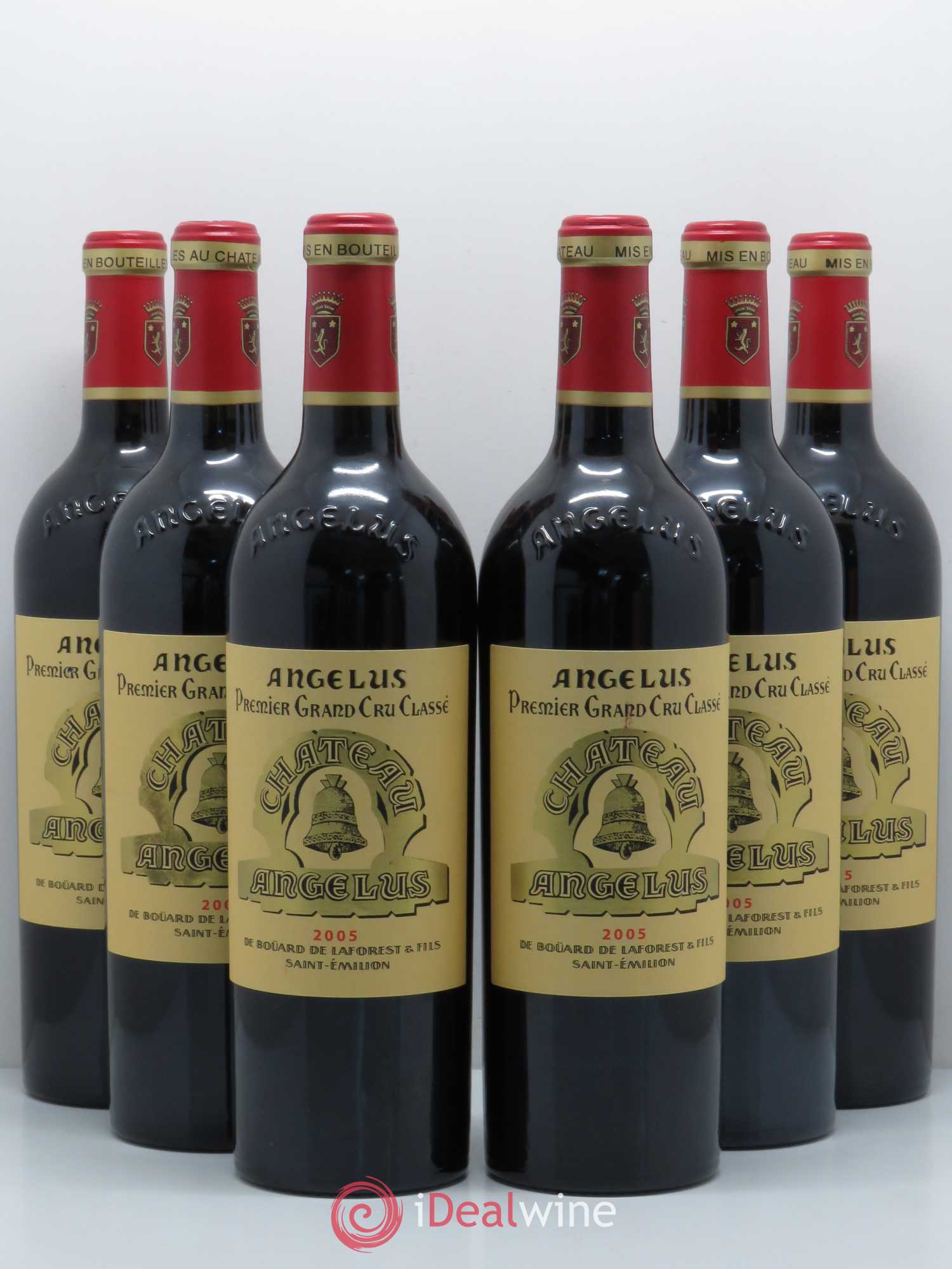 Château Angélus 1er Grand Cru Classé A 2005 - Lot de 6 bouteilles - 0