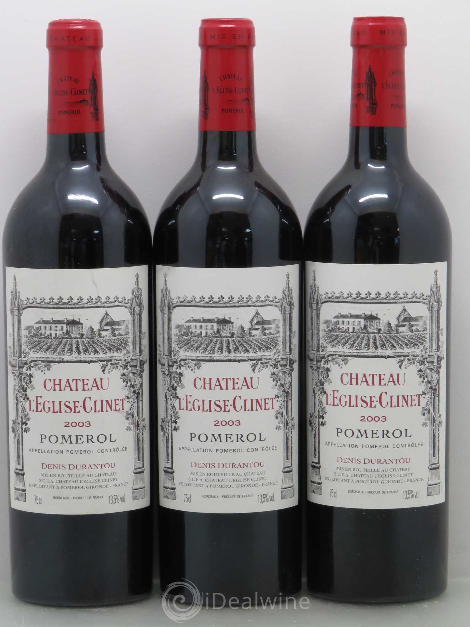 Château l' Église Clinet 2003 - Lot de 6 bouteilles - 1