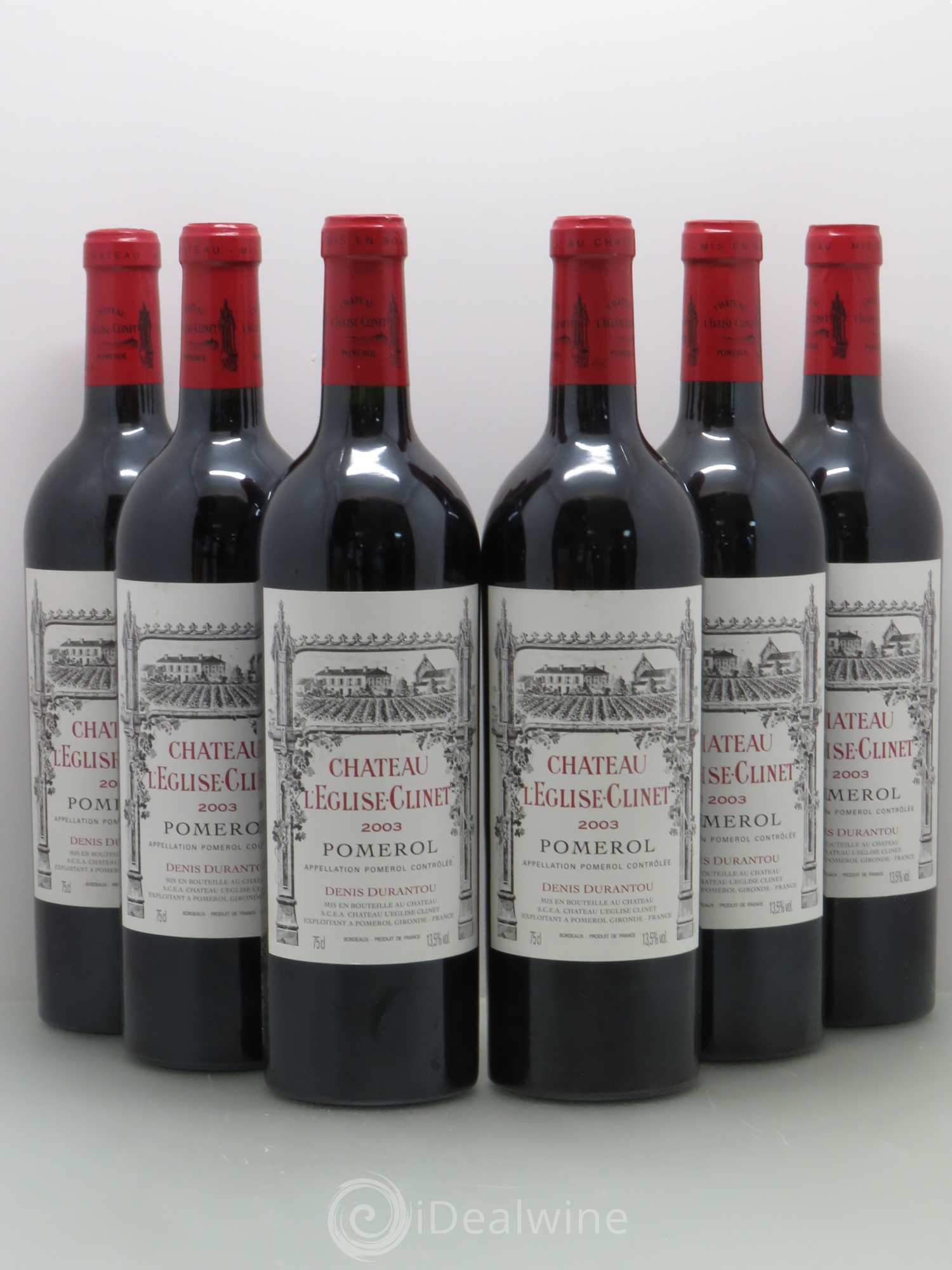 Château l' Église Clinet 2003 - Lot de 6 bouteilles - 0