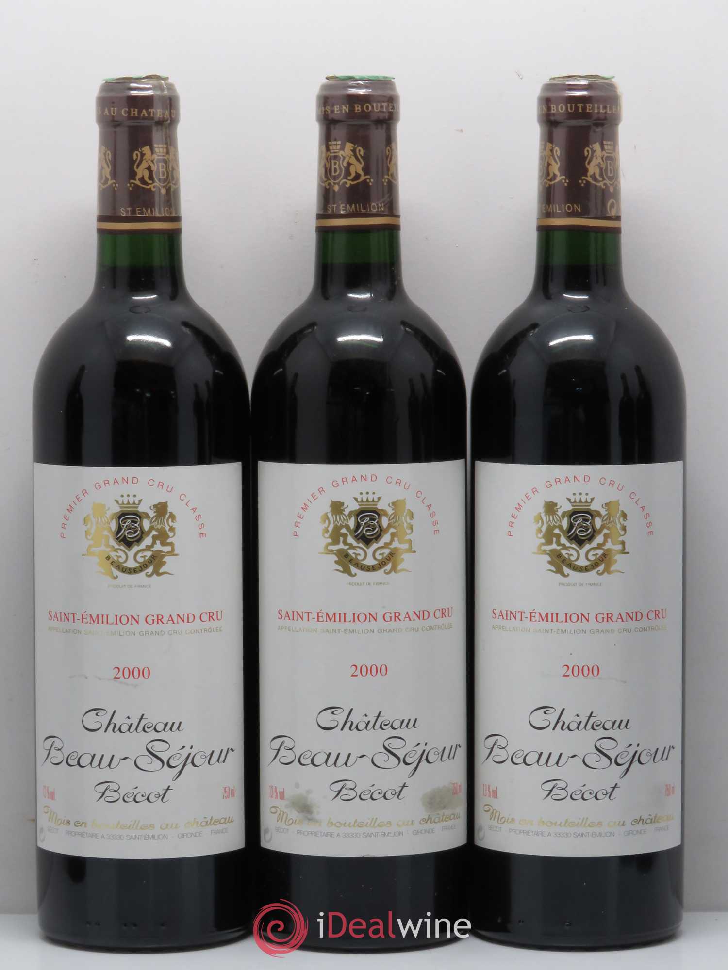 Château Beau-Séjour Bécot 1er Grand Cru Classé B 2000 - Lot de 12 bouteilles - 3