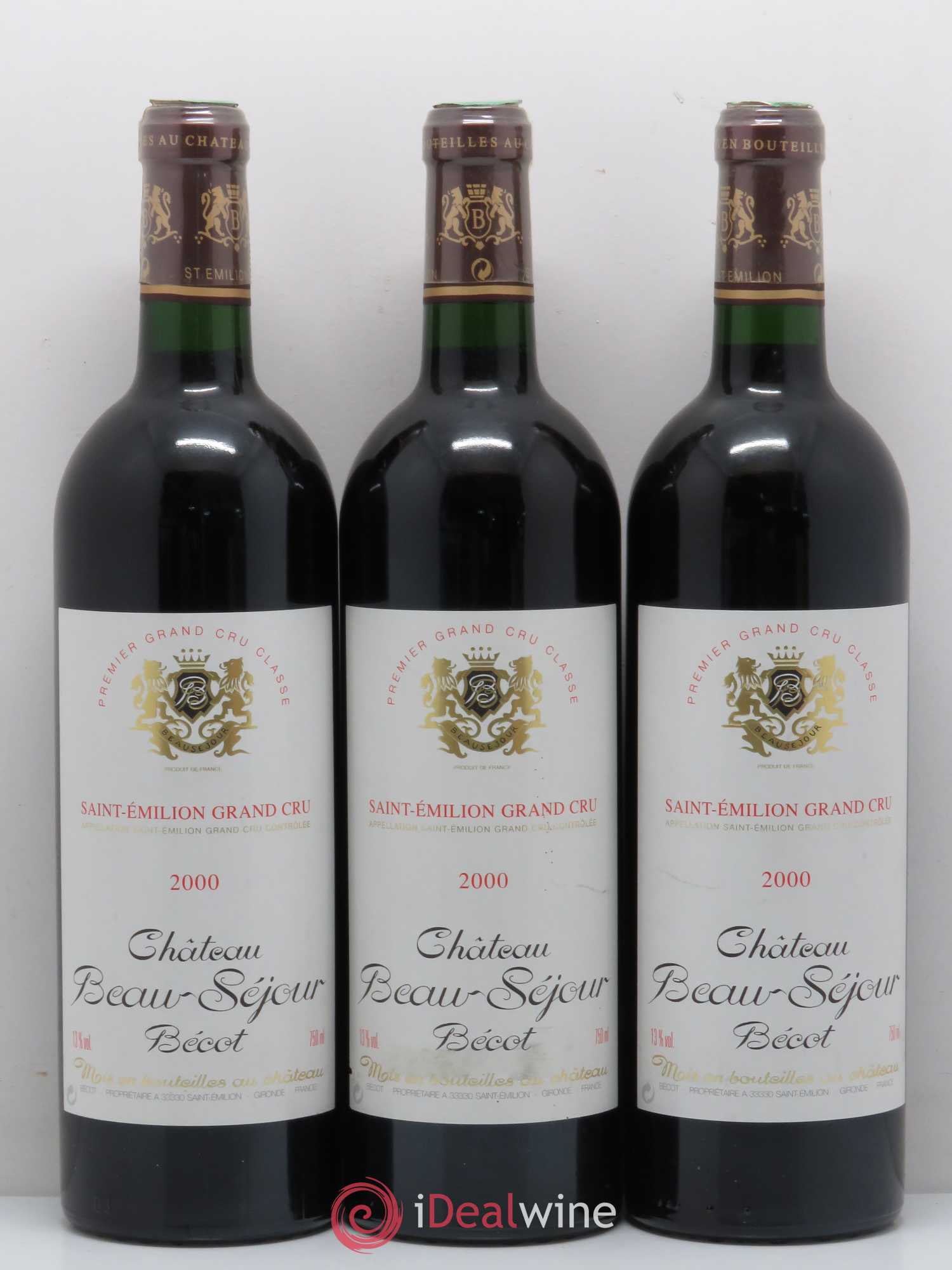 Château Beau-Séjour Bécot 1er Grand Cru Classé B 2000 - Lot de 12 bouteilles - 4
