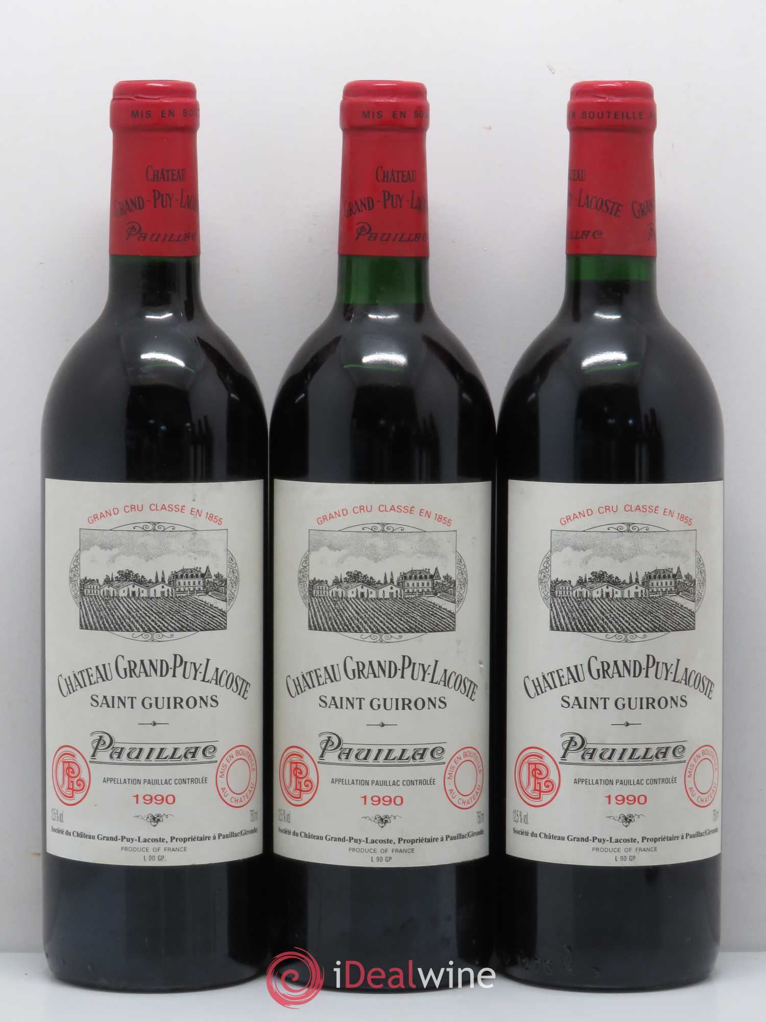 Château Grand Puy Lacoste 5ème Grand Cru Classé 1990 - Lot de 6 bouteilles - 2