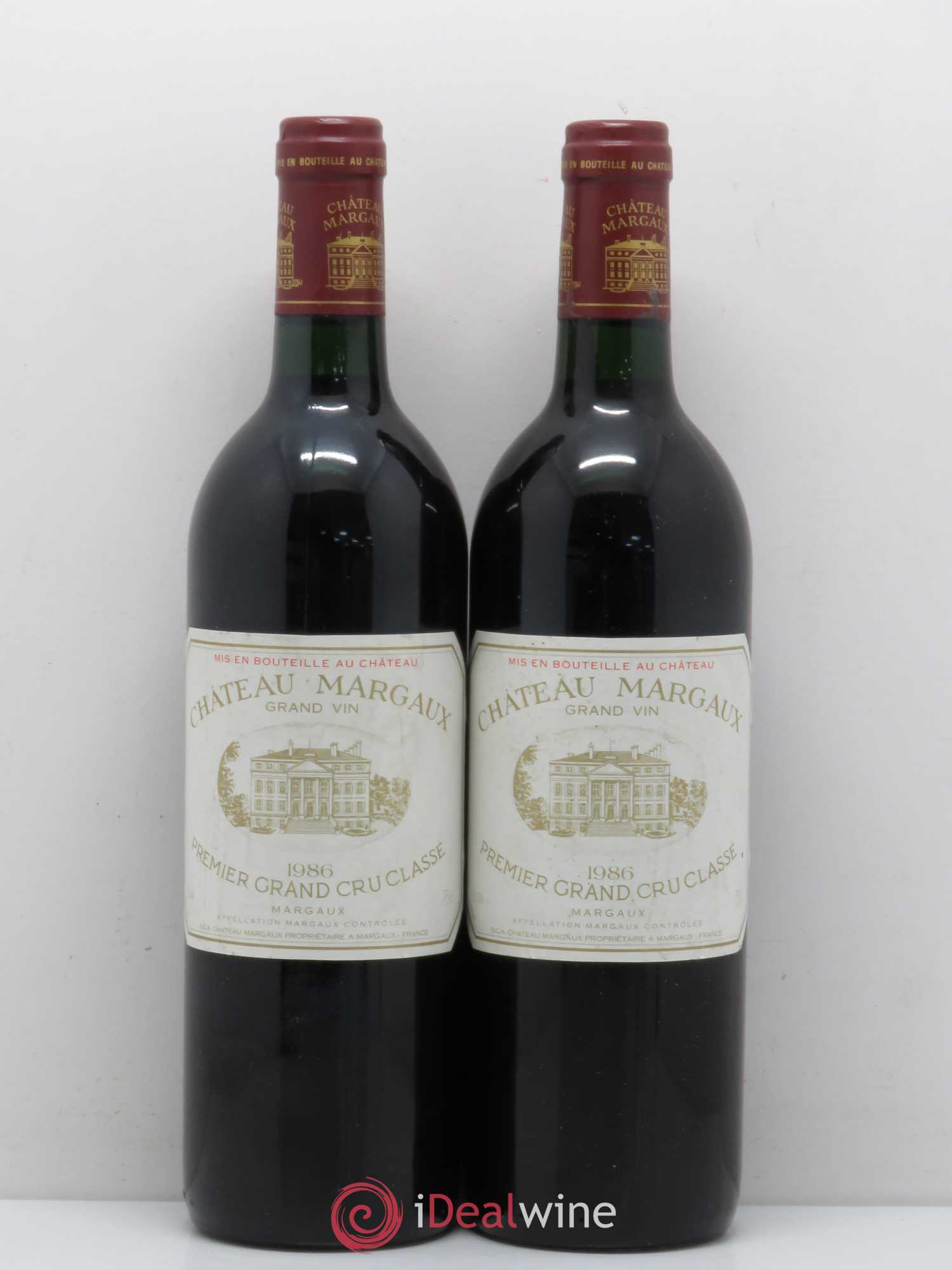 Château Margaux 1er Grand Cru Classé 1986 - Lot de 2 bouteilles - 0