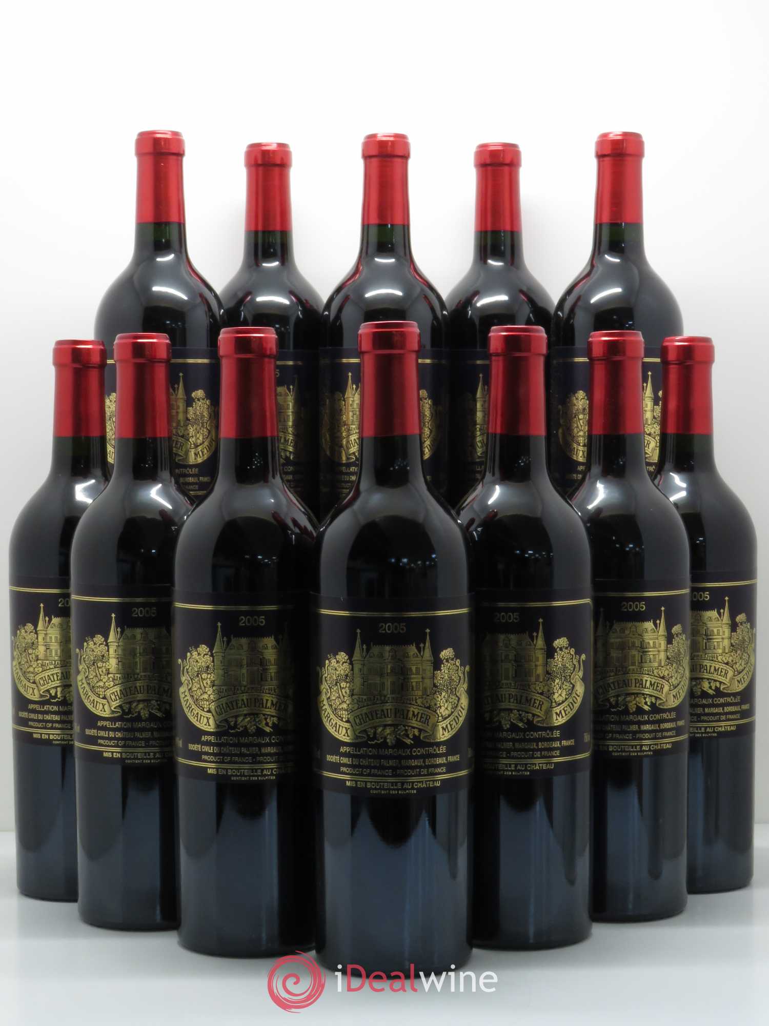 Château Palmer 3ème Grand Cru Classé 2005 - Lot de 12 bouteilles - 0