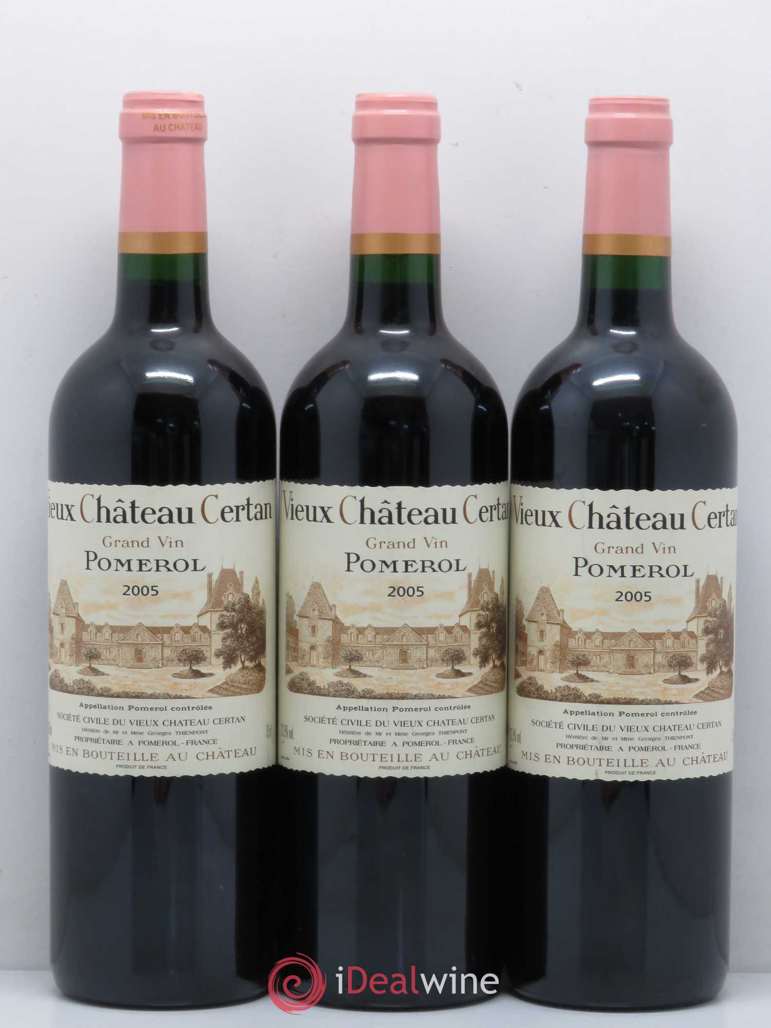 Vieux Château Certan 2005 - Lot de 3 bouteilles - 0