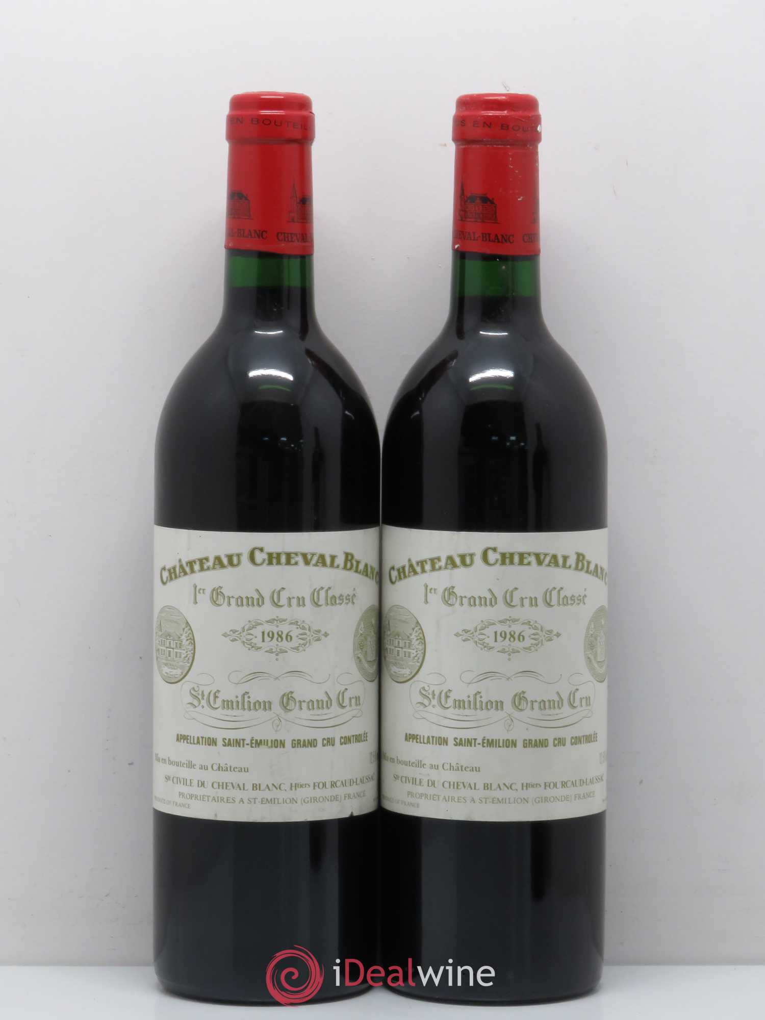 Château Cheval Blanc 1er Grand Cru Classé A 1986 - Lot de 2 bouteilles - 0