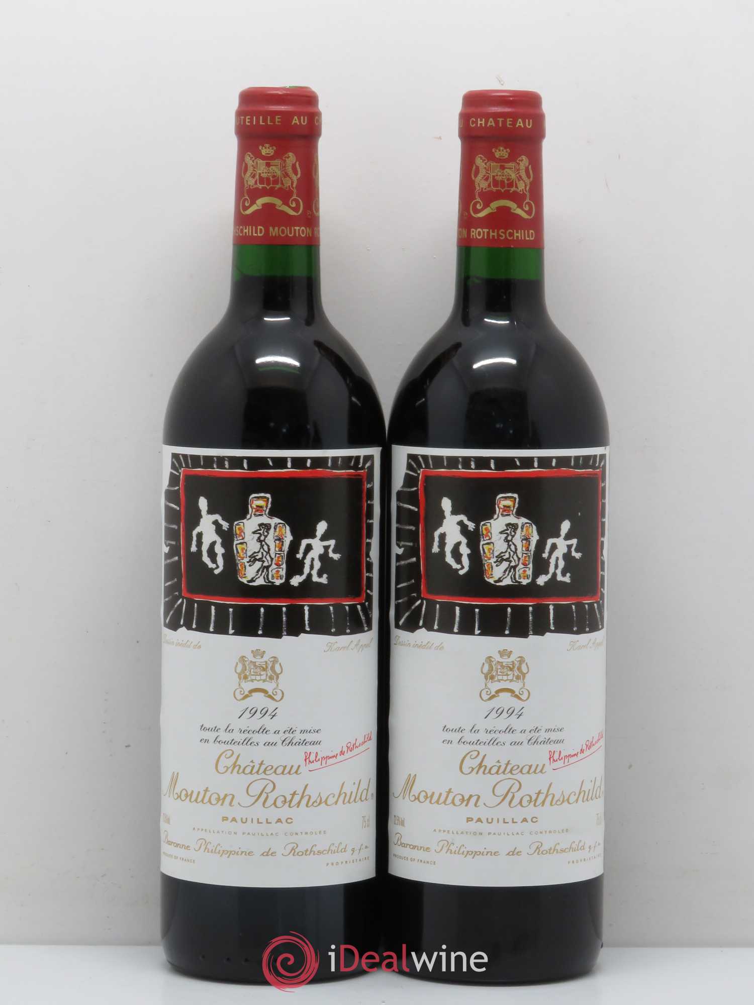 Château Mouton Rothschild 1er Grand Cru Classé 1994 - Lot de 2 bouteilles - 0