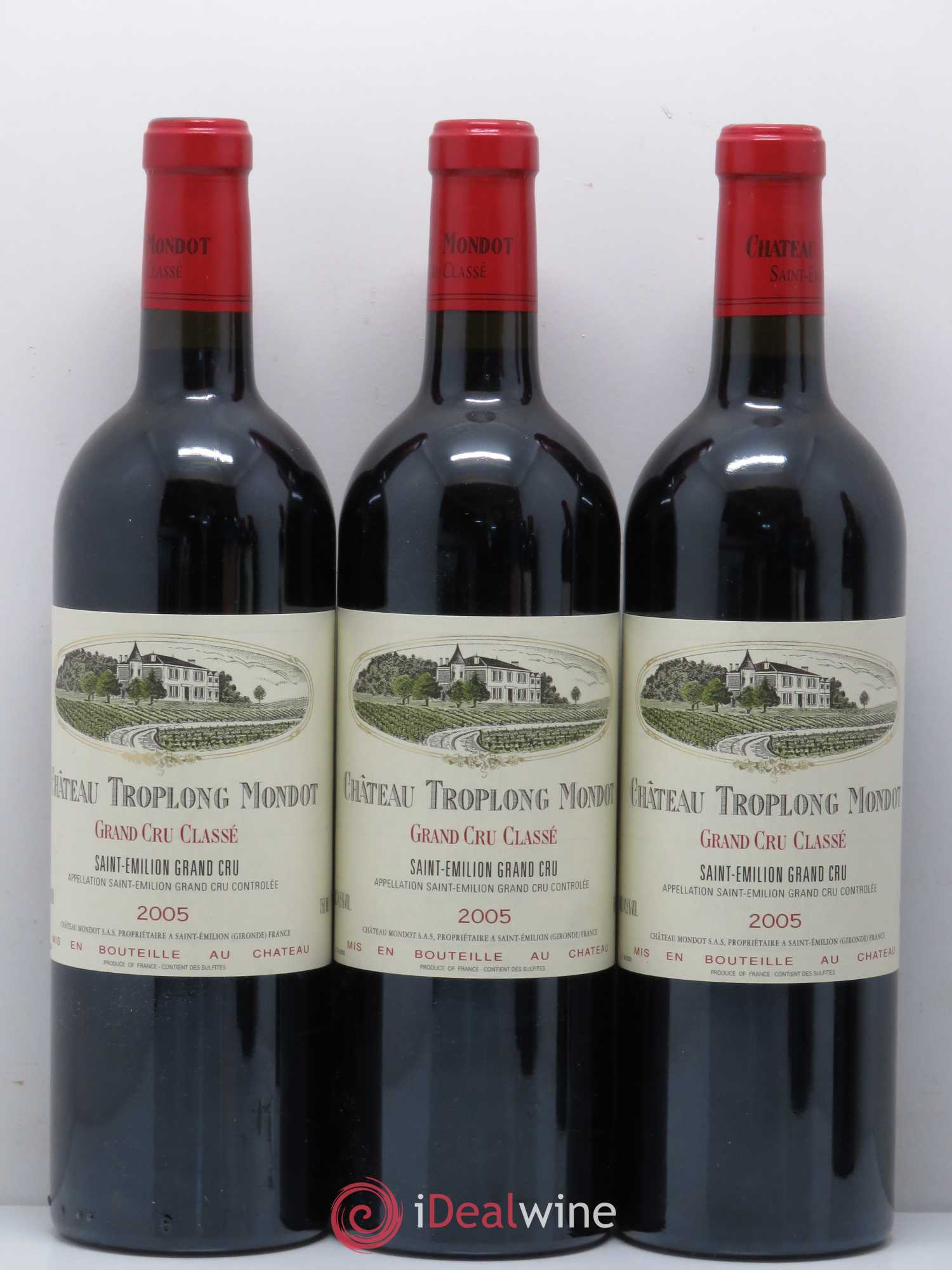 Château Troplong Mondot 1er Grand Cru Classé B 2005 - Lot de 6 bouteilles - 2