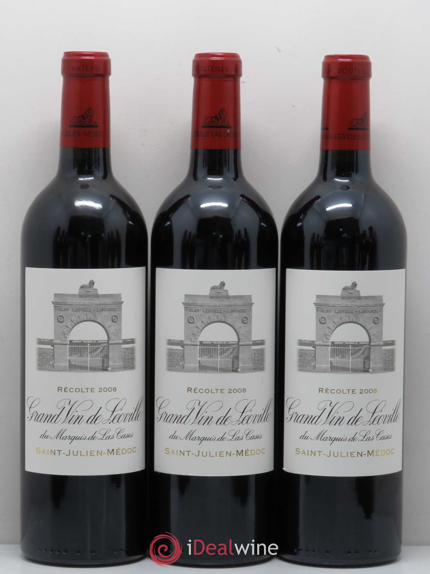 Château Léoville Las Cases 2ème Grand Cru Classé 2008 - Lot de 12 bouteilles - 3