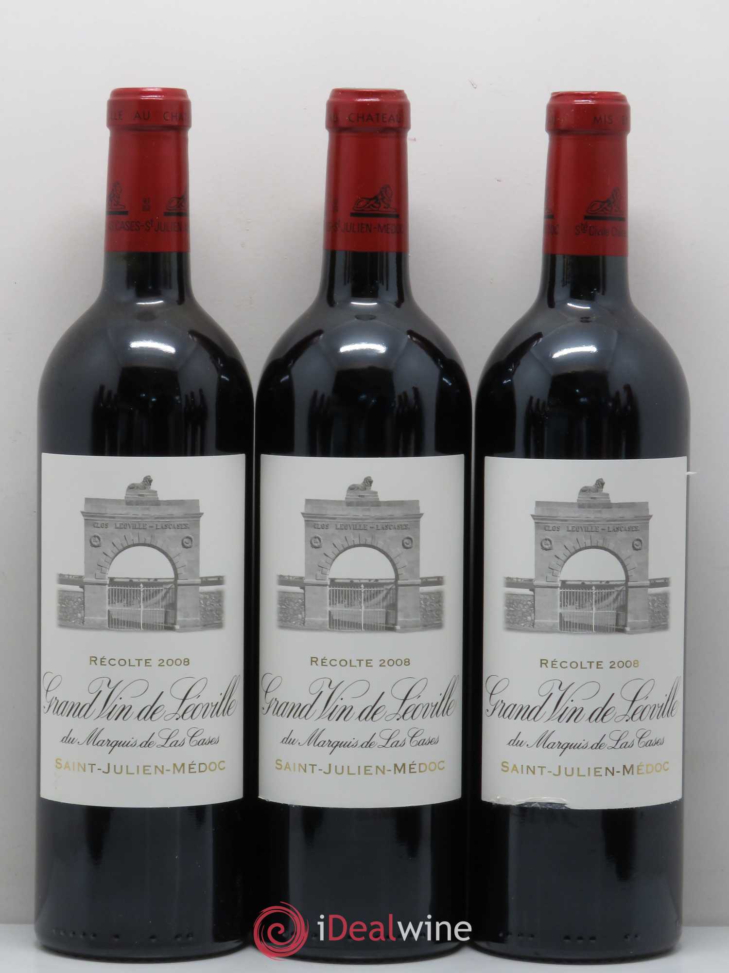 Château Léoville Las Cases 2ème Grand Cru Classé 2008 - Lot de 12 bouteilles - 4