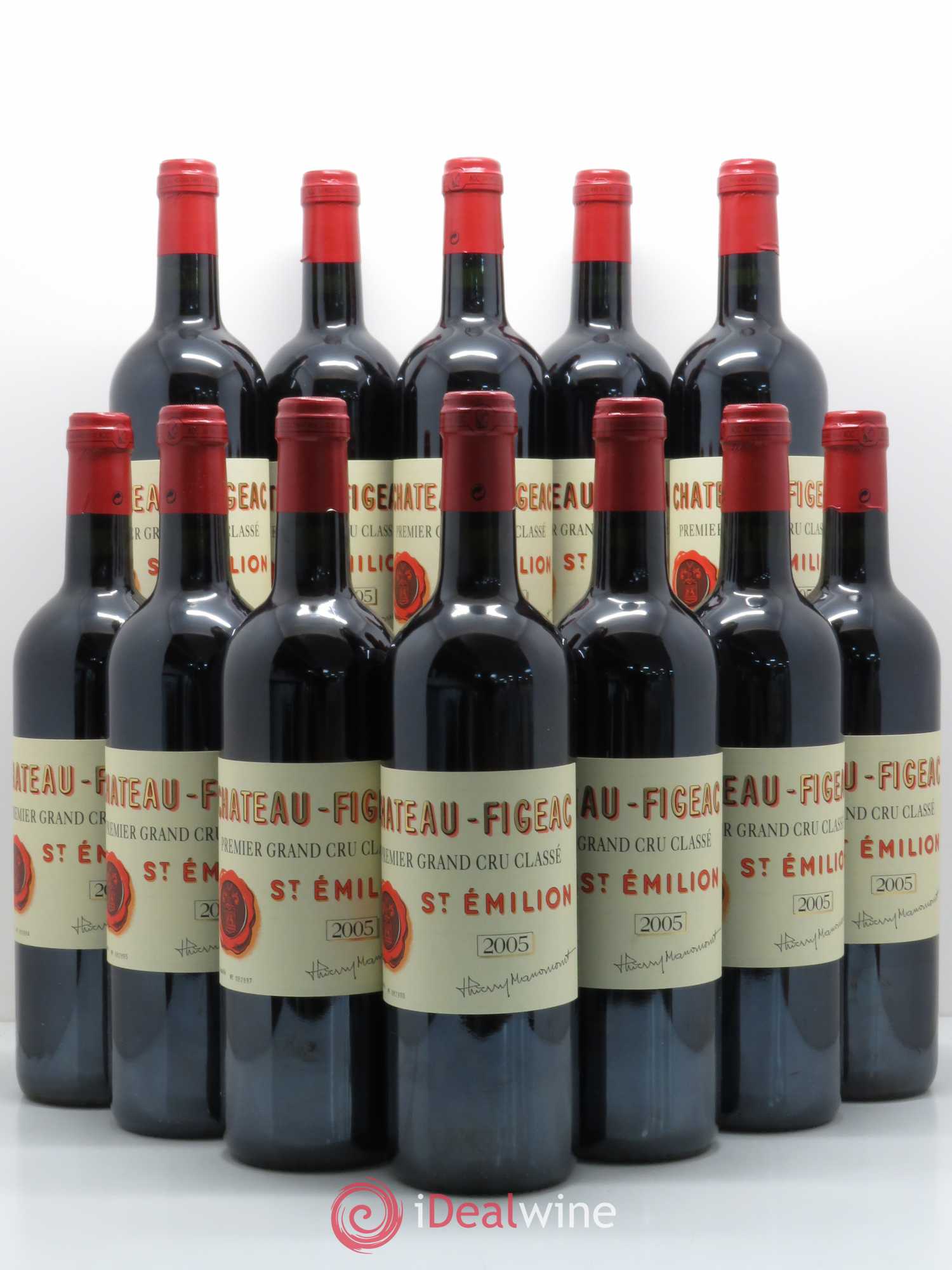 Château Figeac 1er Grand Cru Classé A 2005 - Lot de 12 bouteilles - 0