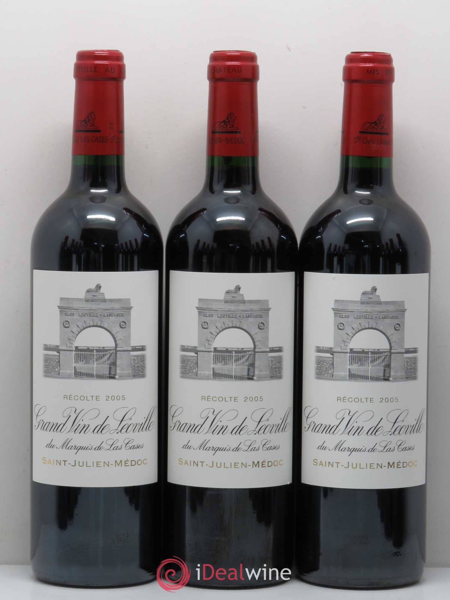 Château Léoville Las Cases 2ème Grand Cru Classé 2005 - Lot de 12 bouteilles - 1