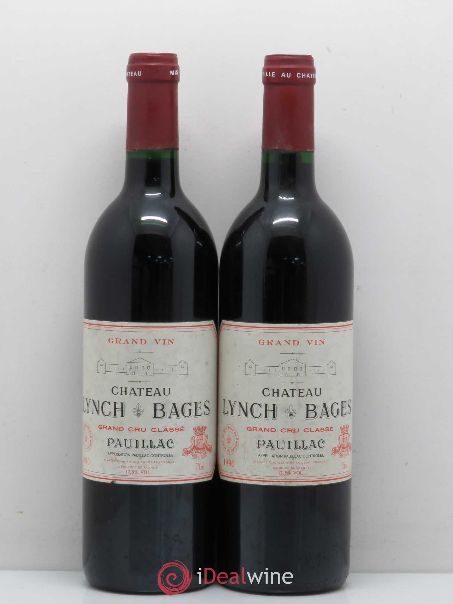 Château Lynch Bages 5ème Grand Cru Classé 1990 - Lot de 2 bouteilles - 0