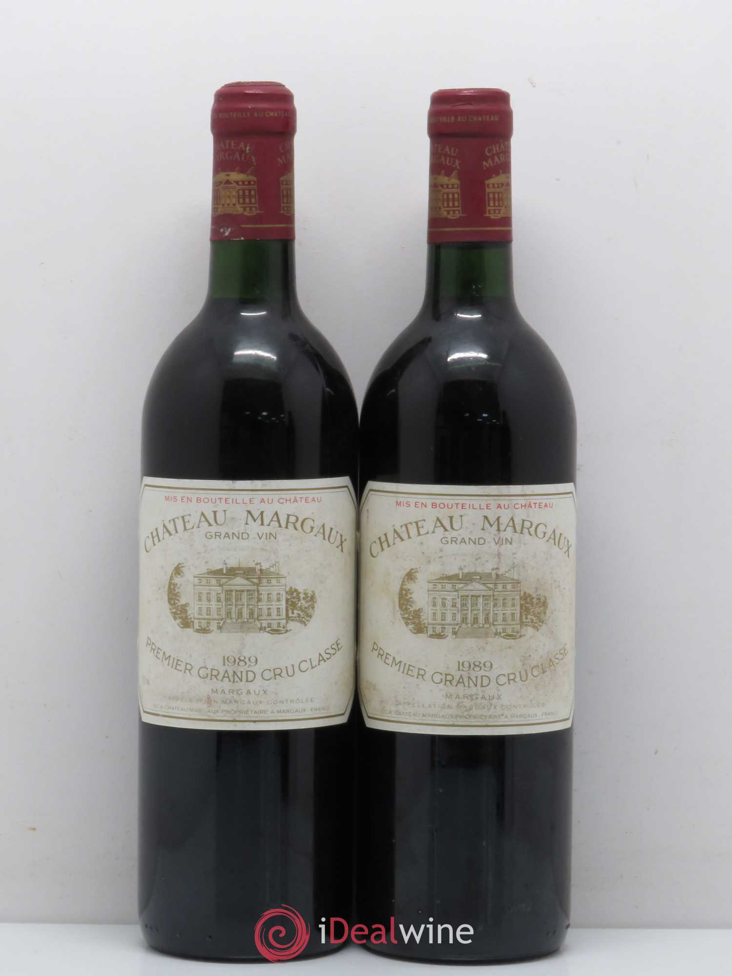 Château Margaux 1er Grand Cru Classé 1989 - Lot de 2 bouteilles - 0