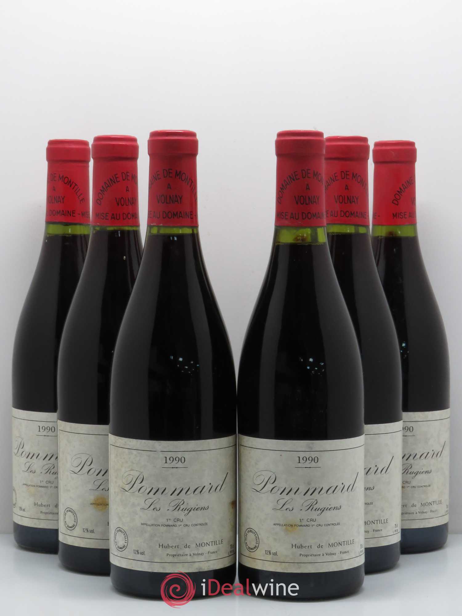 Pommard 1er Cru Les Rugiens-bas De Montille (Domaine) 1990 - Lot de 6 bouteilles - 0