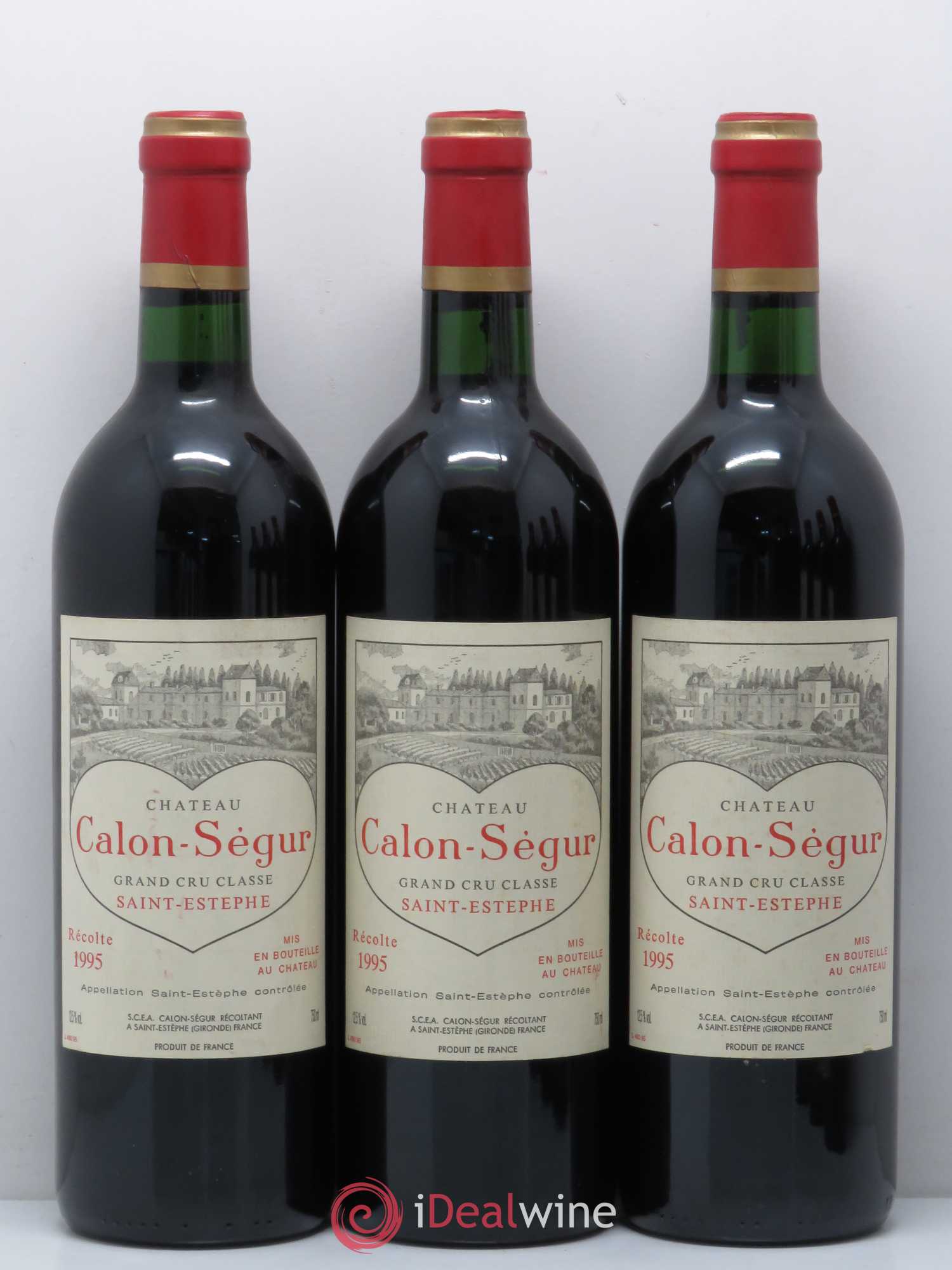 Château Calon Ségur 3ème Grand Cru Classé 1995 - Lot de 6 bouteilles - 1