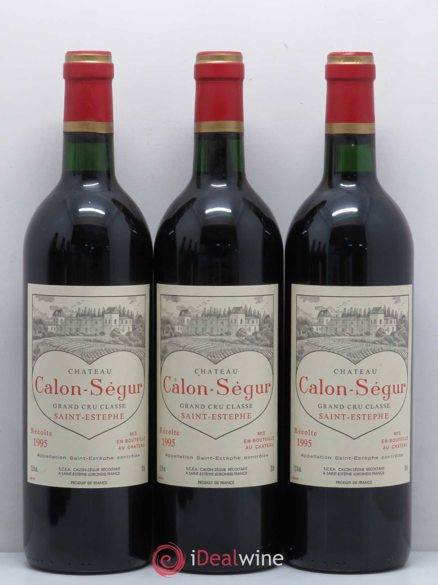 Château Calon Ségur 3ème Grand Cru Classé 1995 - Lot de 6 bouteilles - 2