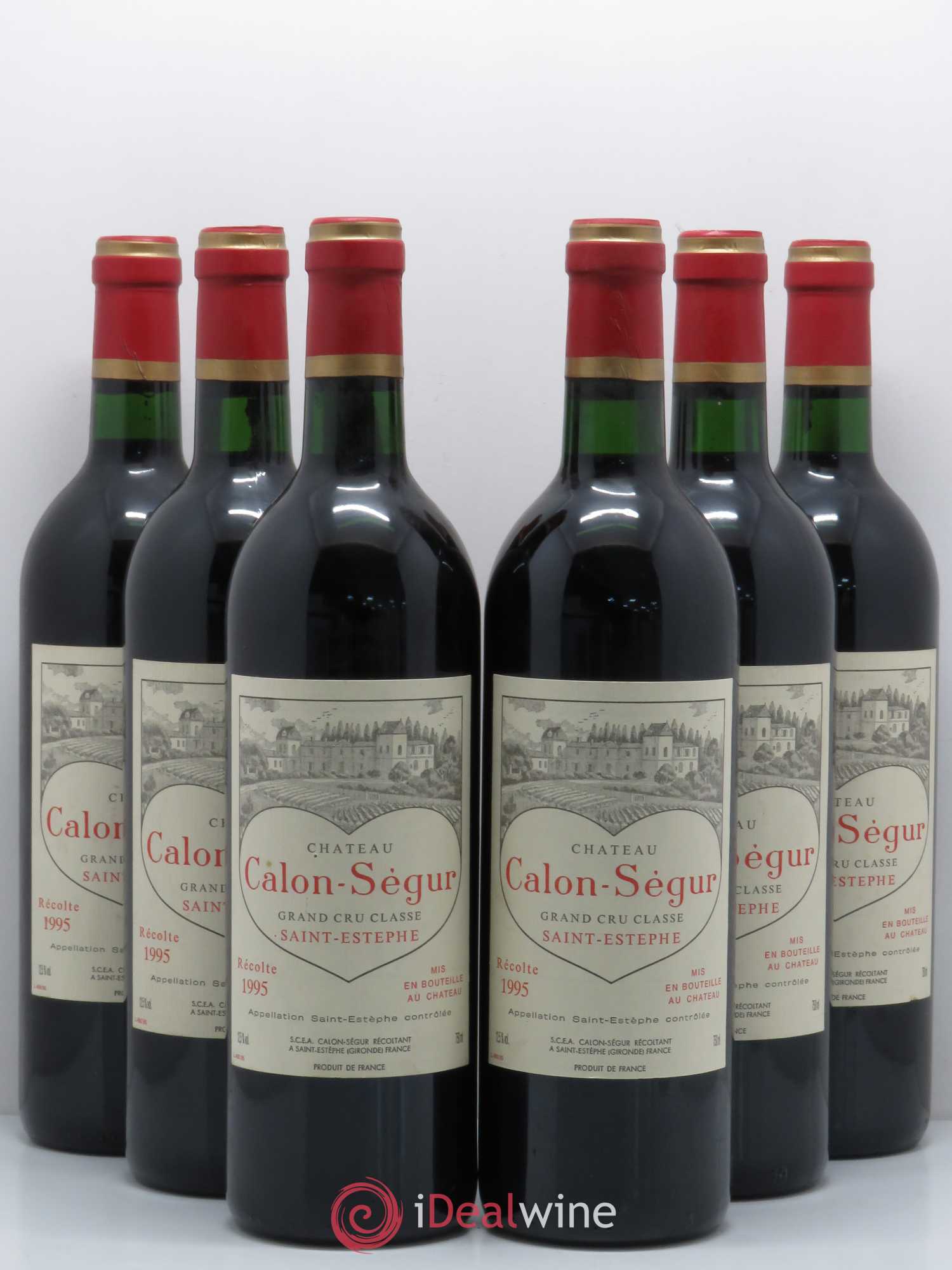 Château Calon Ségur 3ème Grand Cru Classé 1995 - Lot de 6 bouteilles - 0