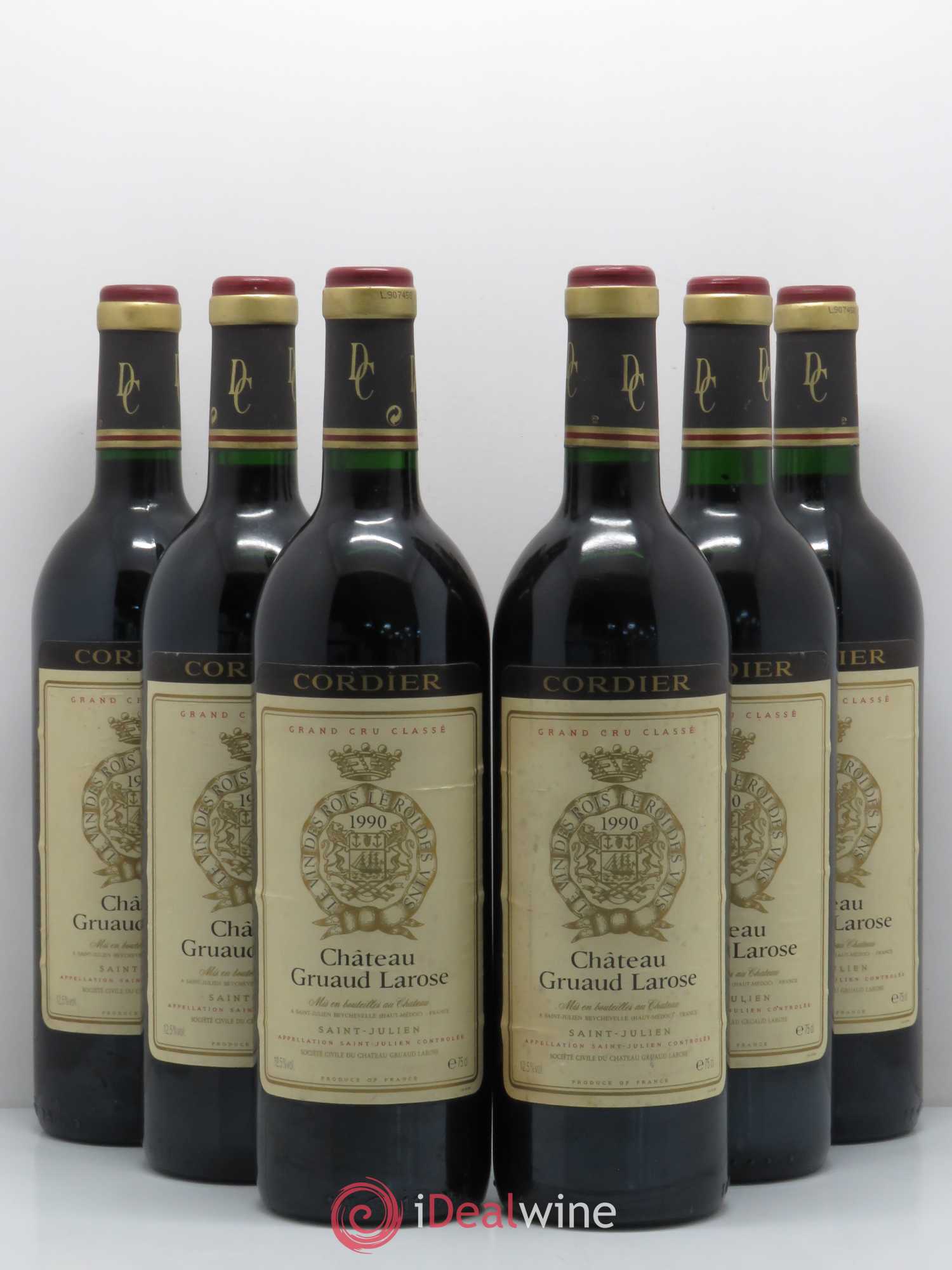 Château Gruaud Larose 2ème Grand Cru Classé 1990 - Lot de 6 bouteilles - 0