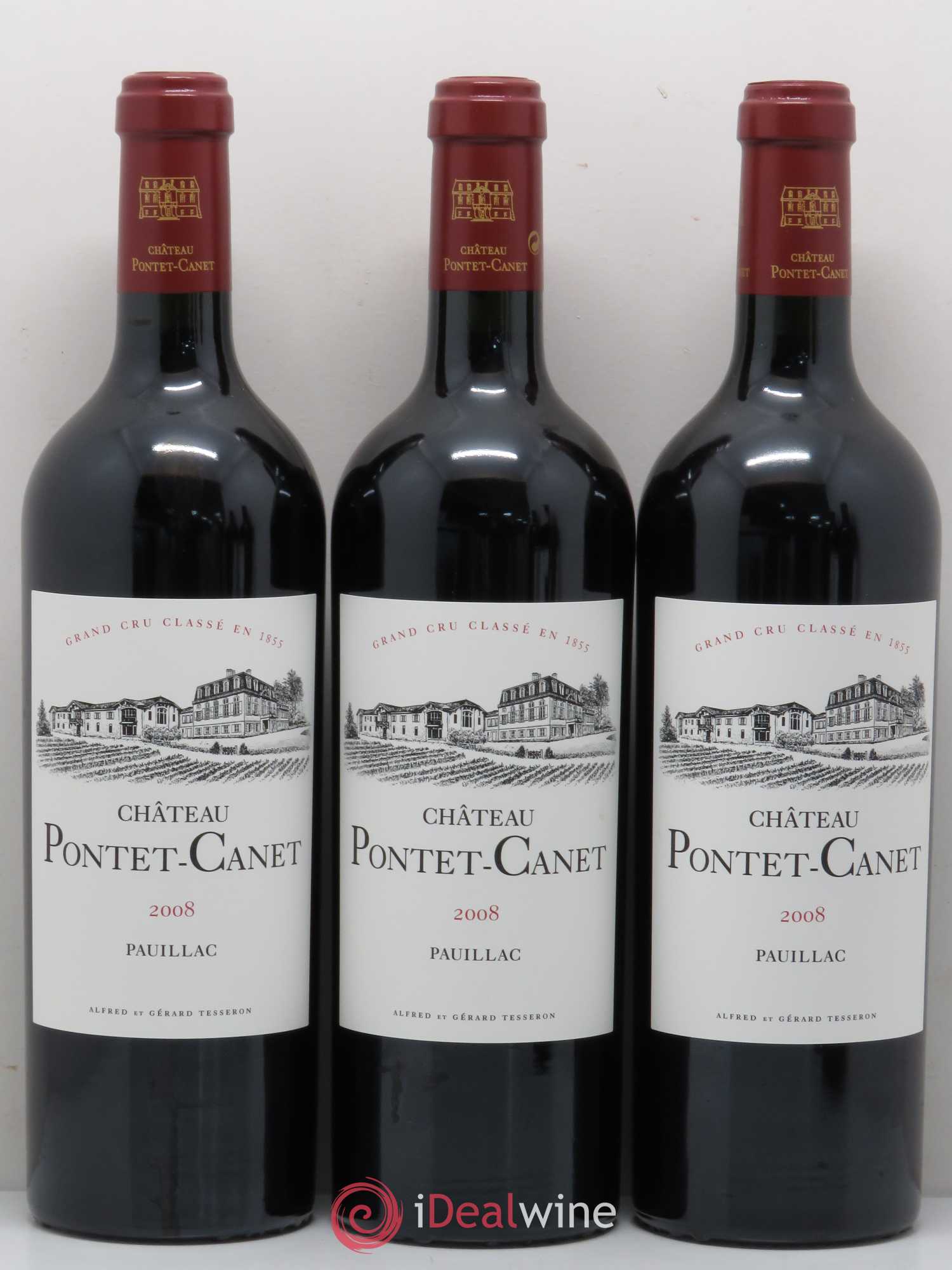 Château Pontet Canet 5ème Grand Cru Classé 2008 - Lot de 12 bouteilles - 3