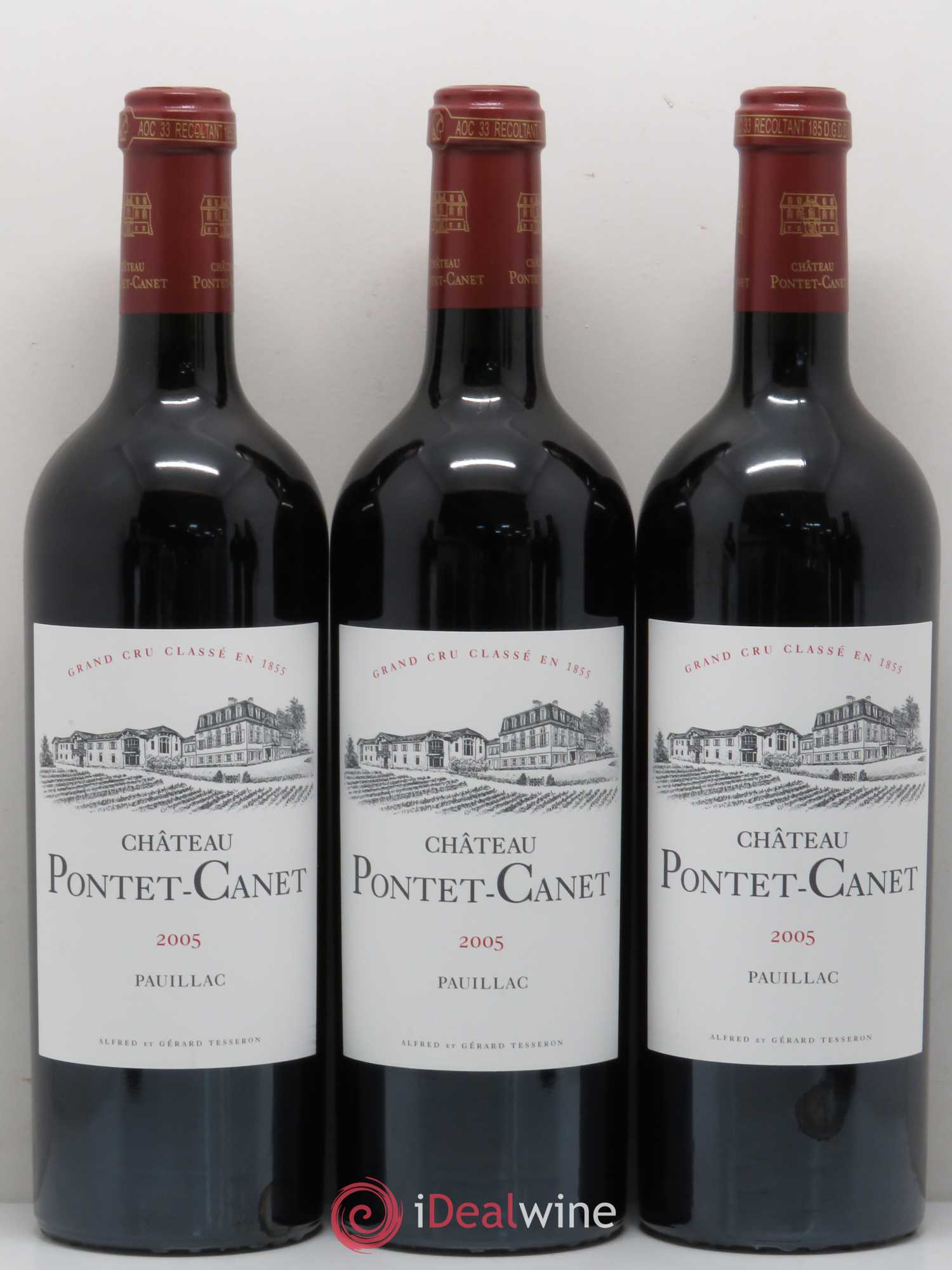 Château Pontet Canet 5ème Grand Cru Classé 2005 - Lot de 12 bouteilles - 1
