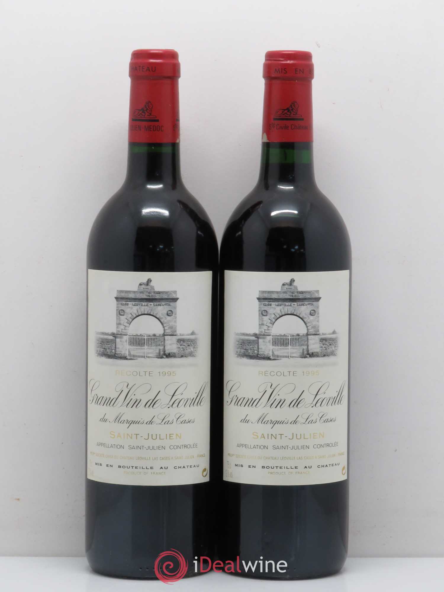 Château Léoville Las Cases 2ème Grand Cru Classé 1995 - Lot de 2 bouteilles - 0