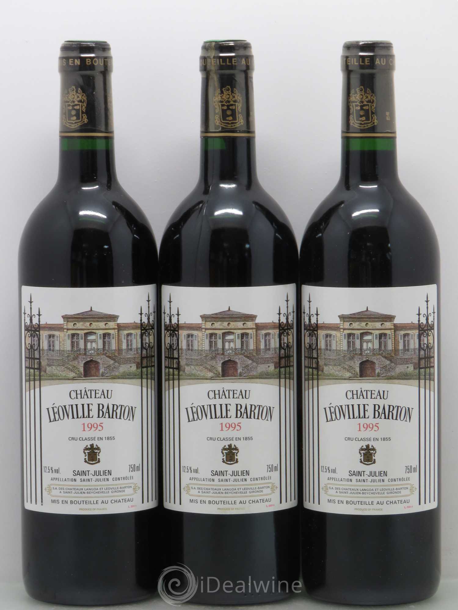 Château Léoville Barton 2ème Grand Cru Classé 1995 - Lot de 12 bouteilles - 1