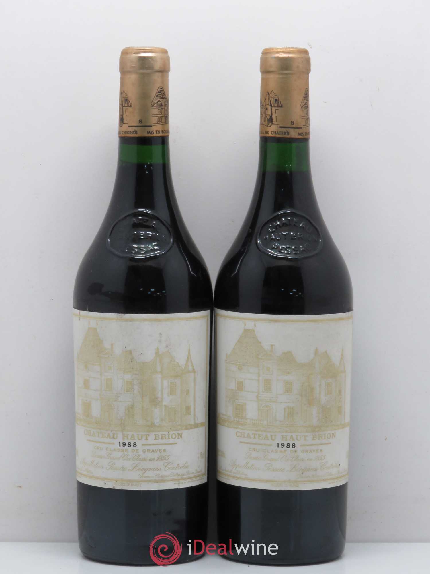 Château Haut Brion 1er Grand Cru Classé 1988 - Lot de 2 bouteilles - 0