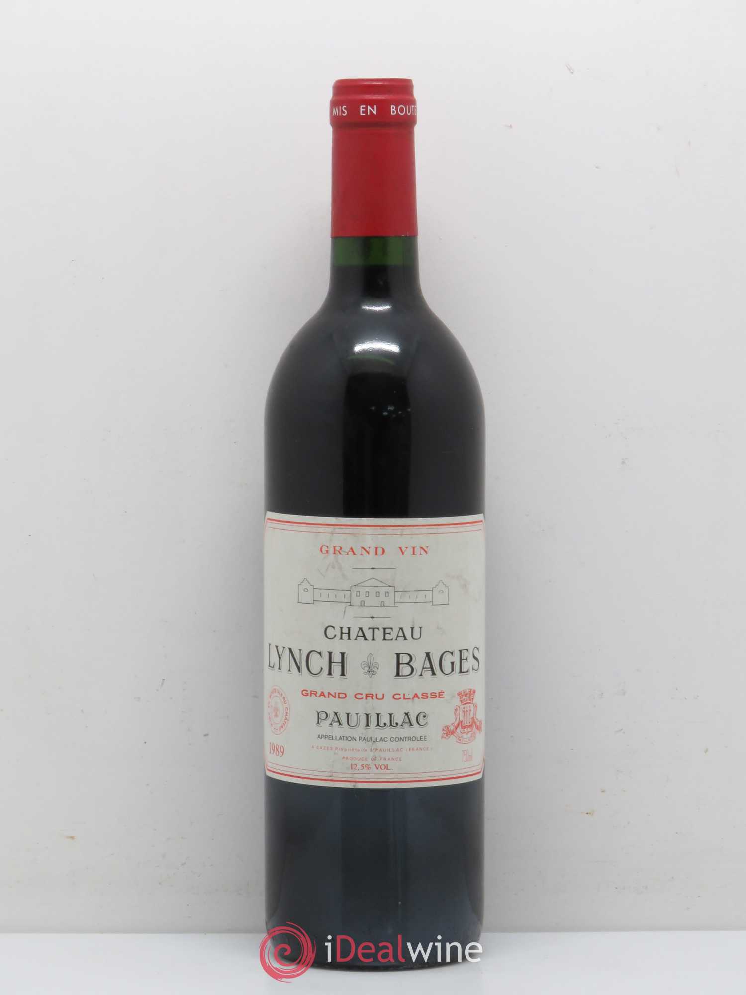 Château Lynch Bages 5ème Grand Cru Classé 1989 - Lot de 1 bouteille - 0