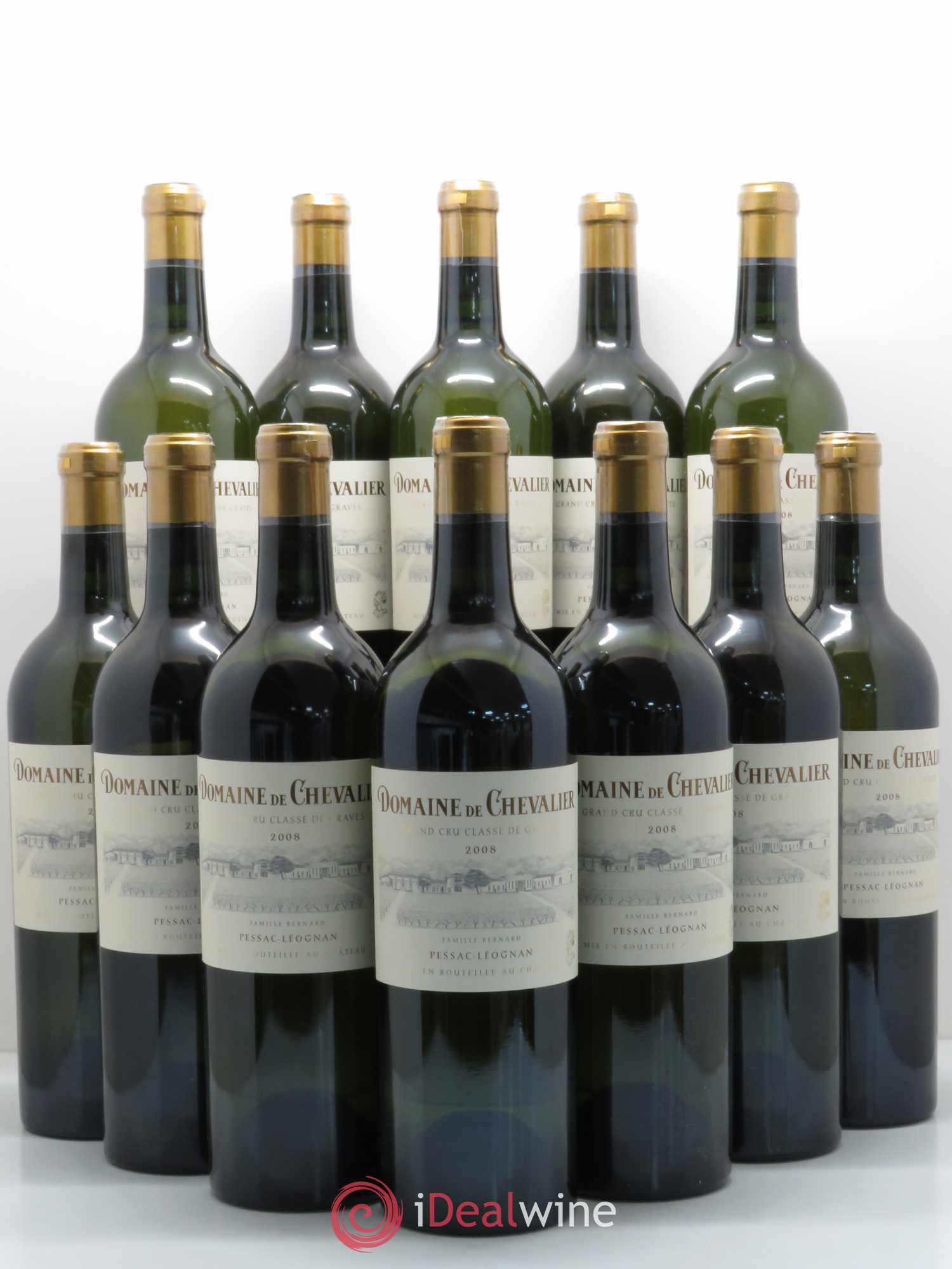 Domaine de Chevalier Cru Classé de Graves 2008 - Lot de 12 bouteilles - 0