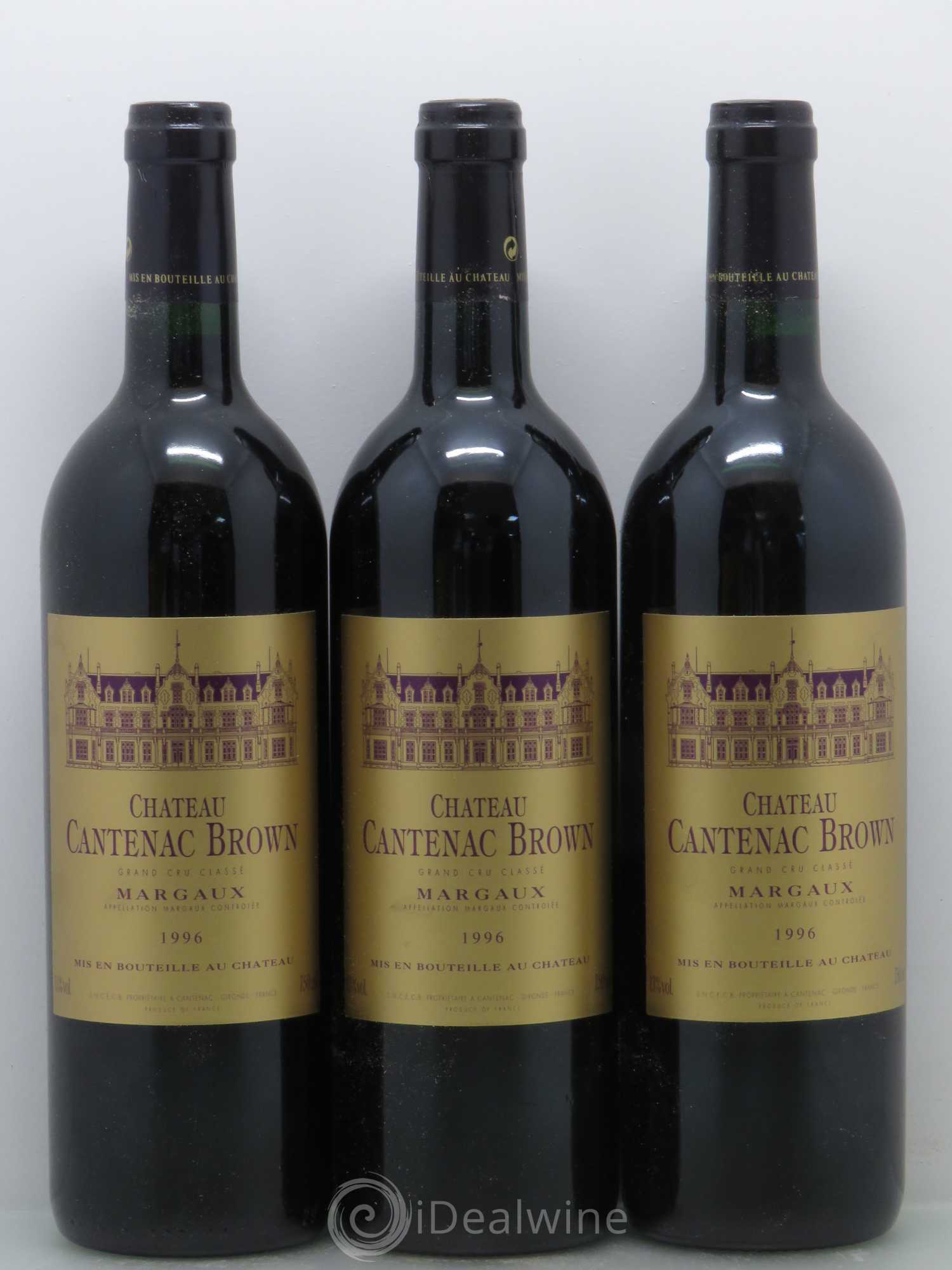 Château Cantenac Brown 3ème Grand Cru Classé 1996 - Lot de 12 bouteilles - 1
