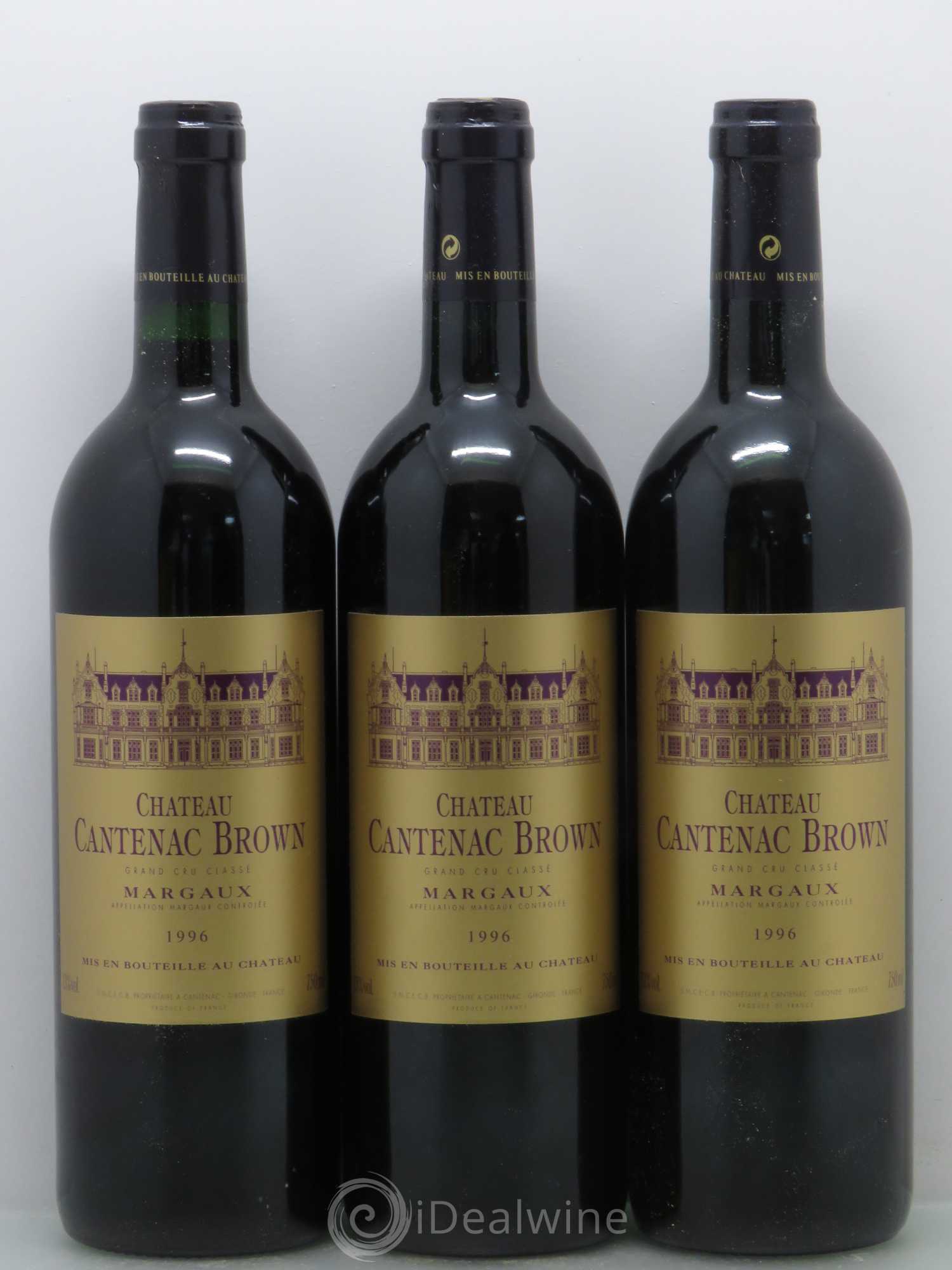 Château Cantenac Brown 3ème Grand Cru Classé 1996 - Lot de 12 bouteilles - 2