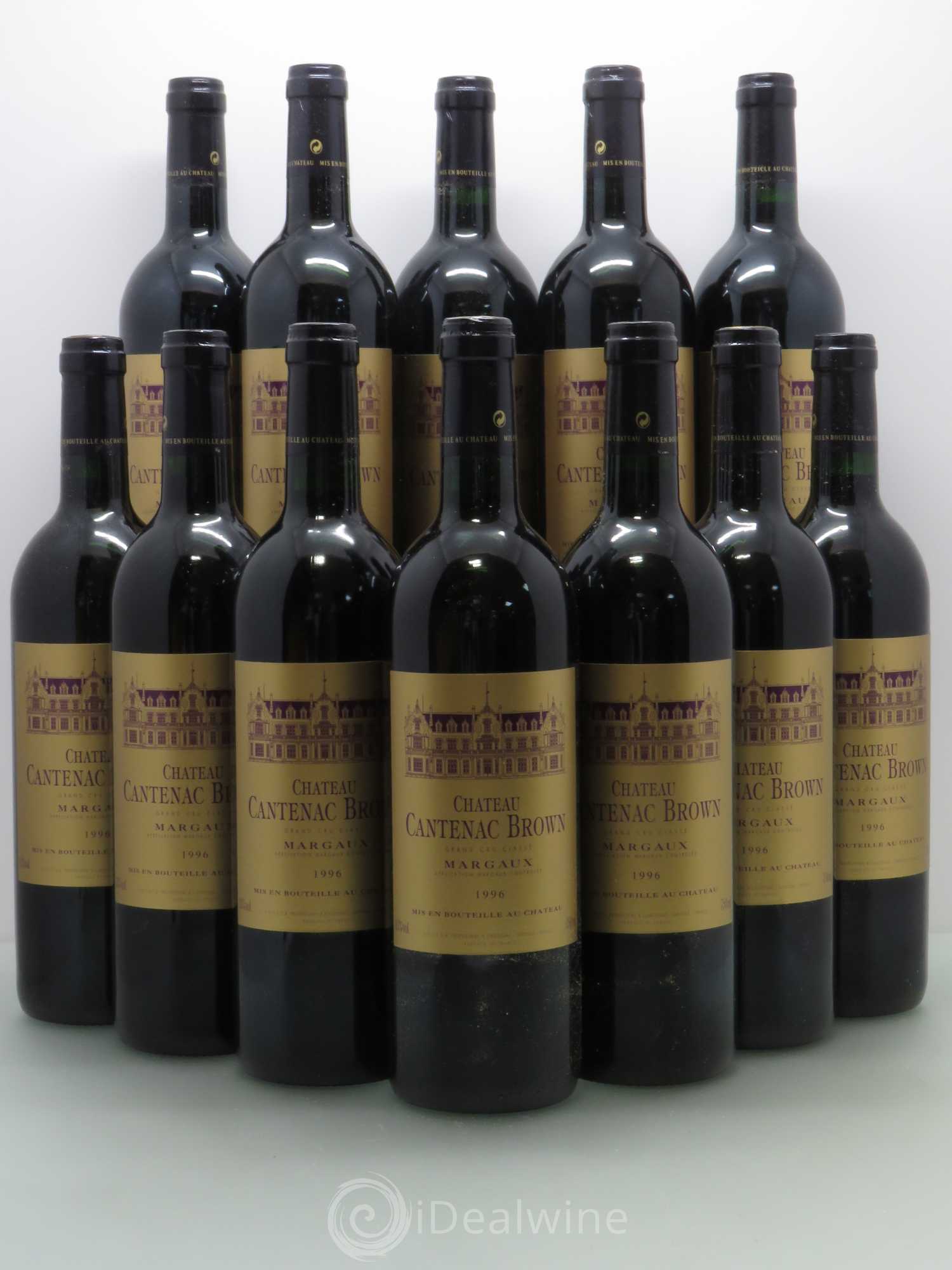 Château Cantenac Brown 3ème Grand Cru Classé 1996 - Lot de 12 bouteilles - 0