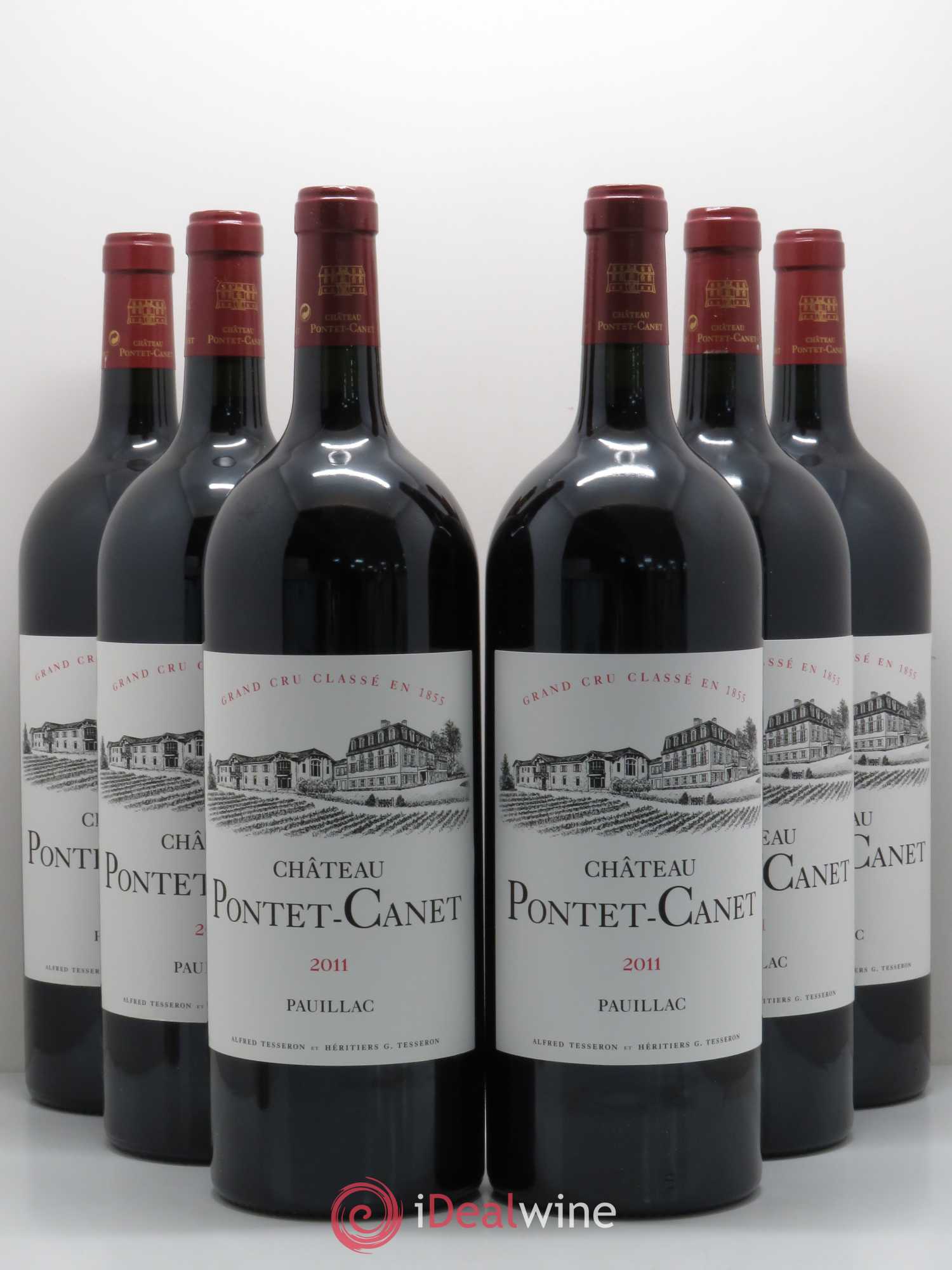 Château Pontet Canet 5ème Grand Cru Classé 2011 - Lot de 6 magnums - 0