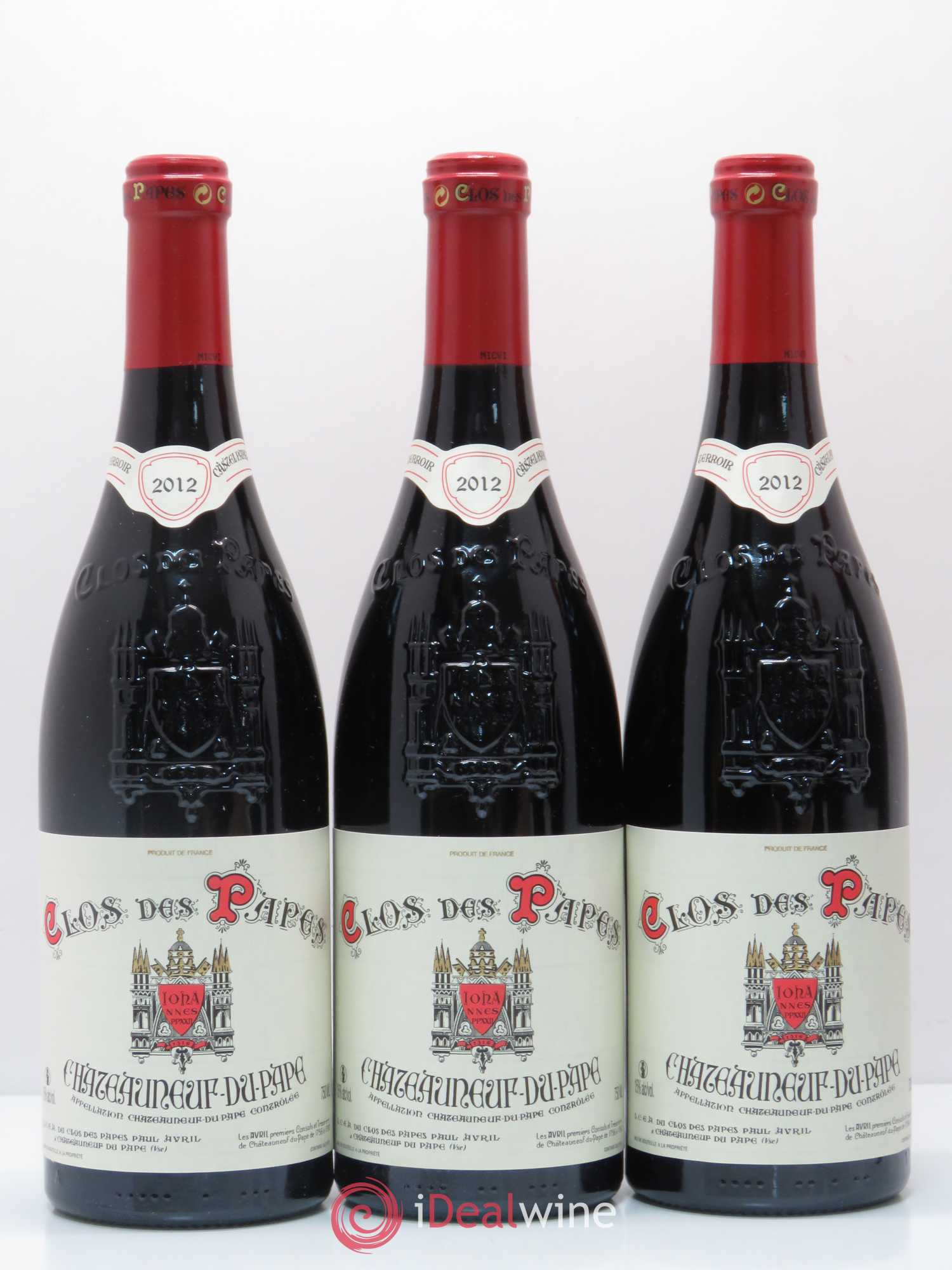 Châteauneuf-du-Pape Clos des Papes - Paul Avril 2012 - Lot de 6 bouteilles - 1