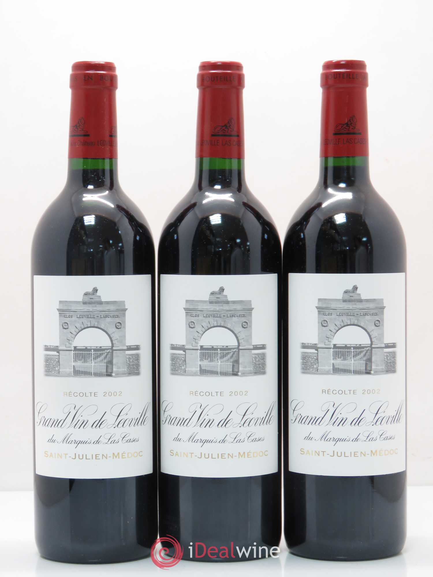 Château Léoville Las Cases 2ème Grand Cru Classé 2002 - Lot de 12 bouteilles - 1