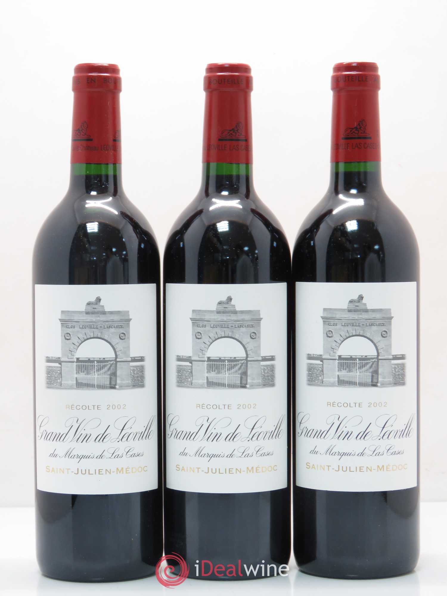 Château Léoville Las Cases 2ème Grand Cru Classé 2002 - Lot de 12 bouteilles - 2