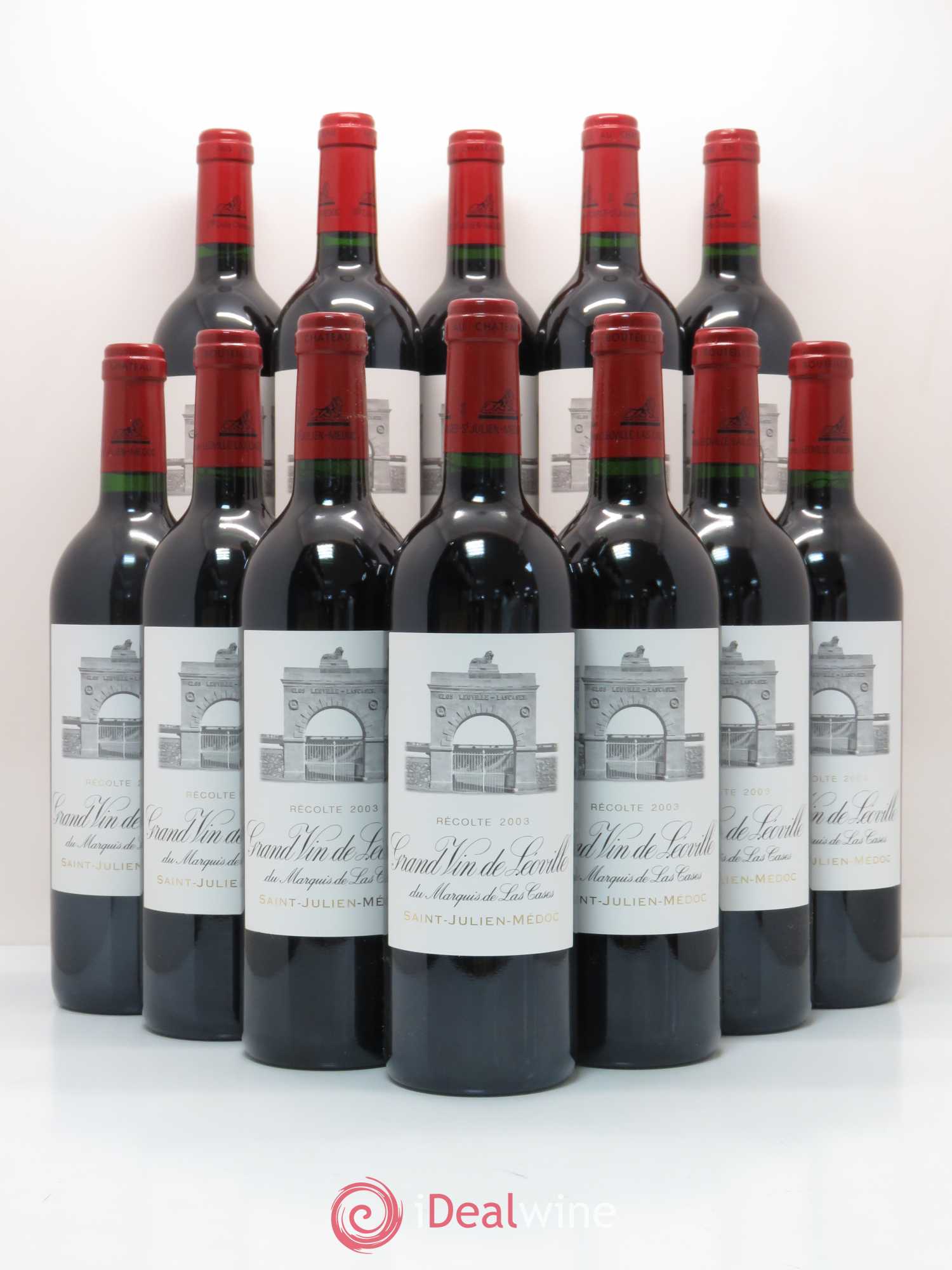 Château Léoville Las Cases 2ème Grand Cru Classé 2003 - Lot de 12 bouteilles - 0