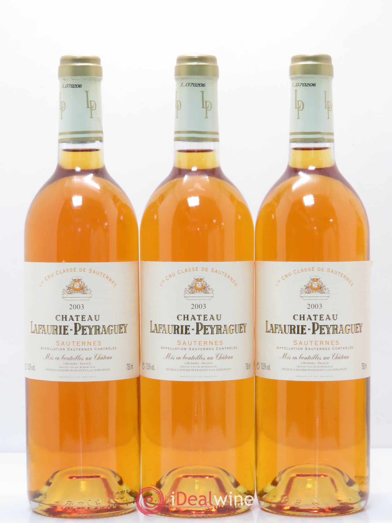 Château Lafaurie-Peyraguey 1er Grand Cru Classé 2003 - Lotto di 12 bottiglie - 2