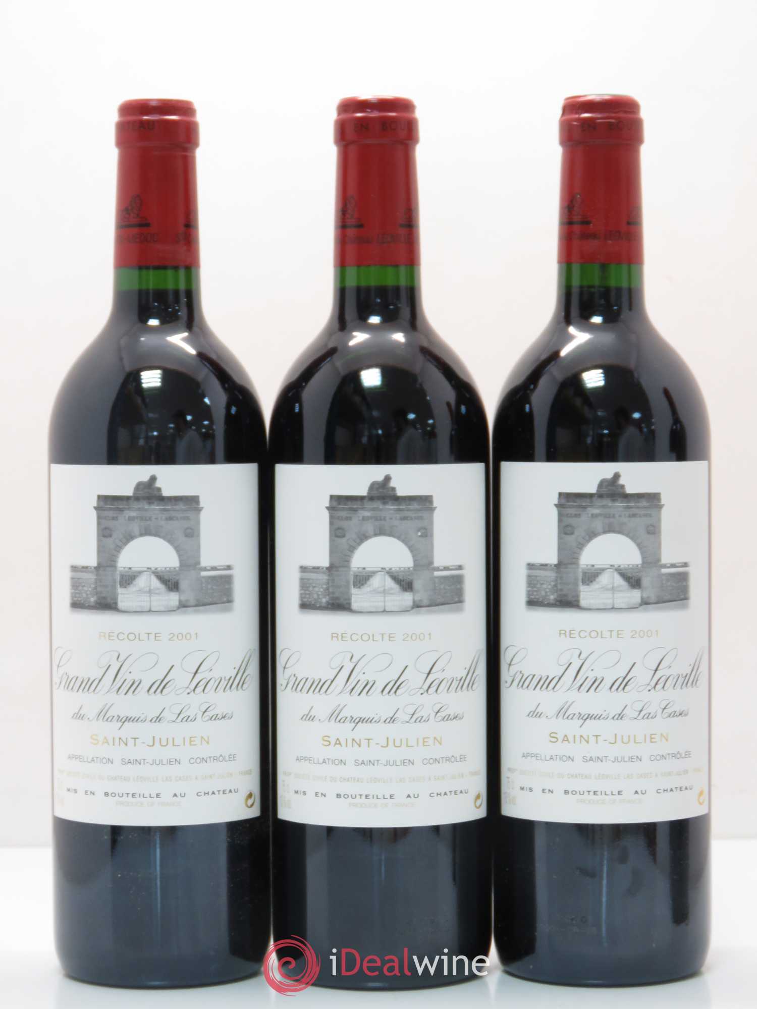 Château Léoville Las Cases 2ème Grand Cru Classé 2001 - Lot de 12 bouteilles - 1