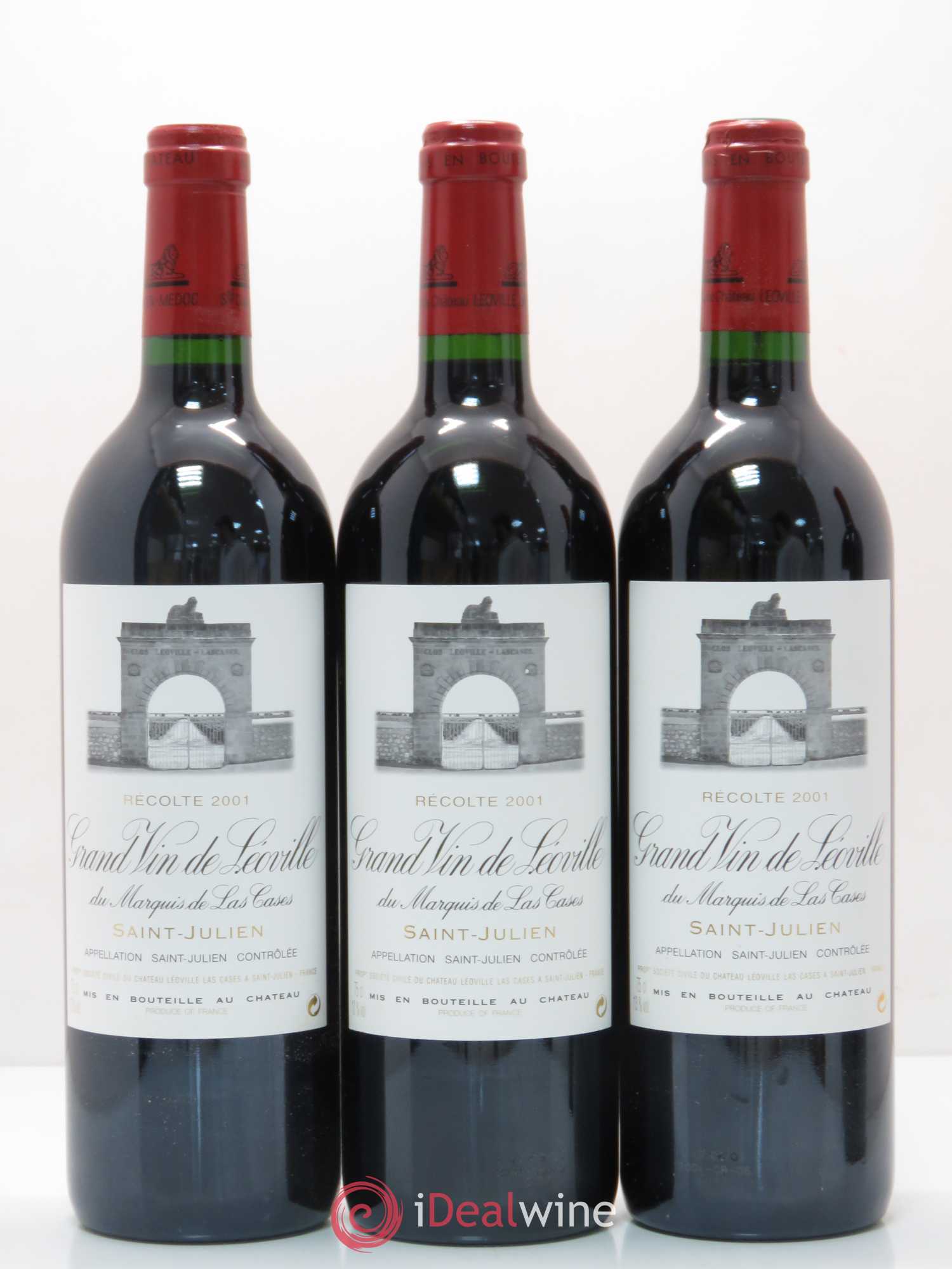 Château Léoville Las Cases 2ème Grand Cru Classé 2001 - Lot de 12 bouteilles - 2