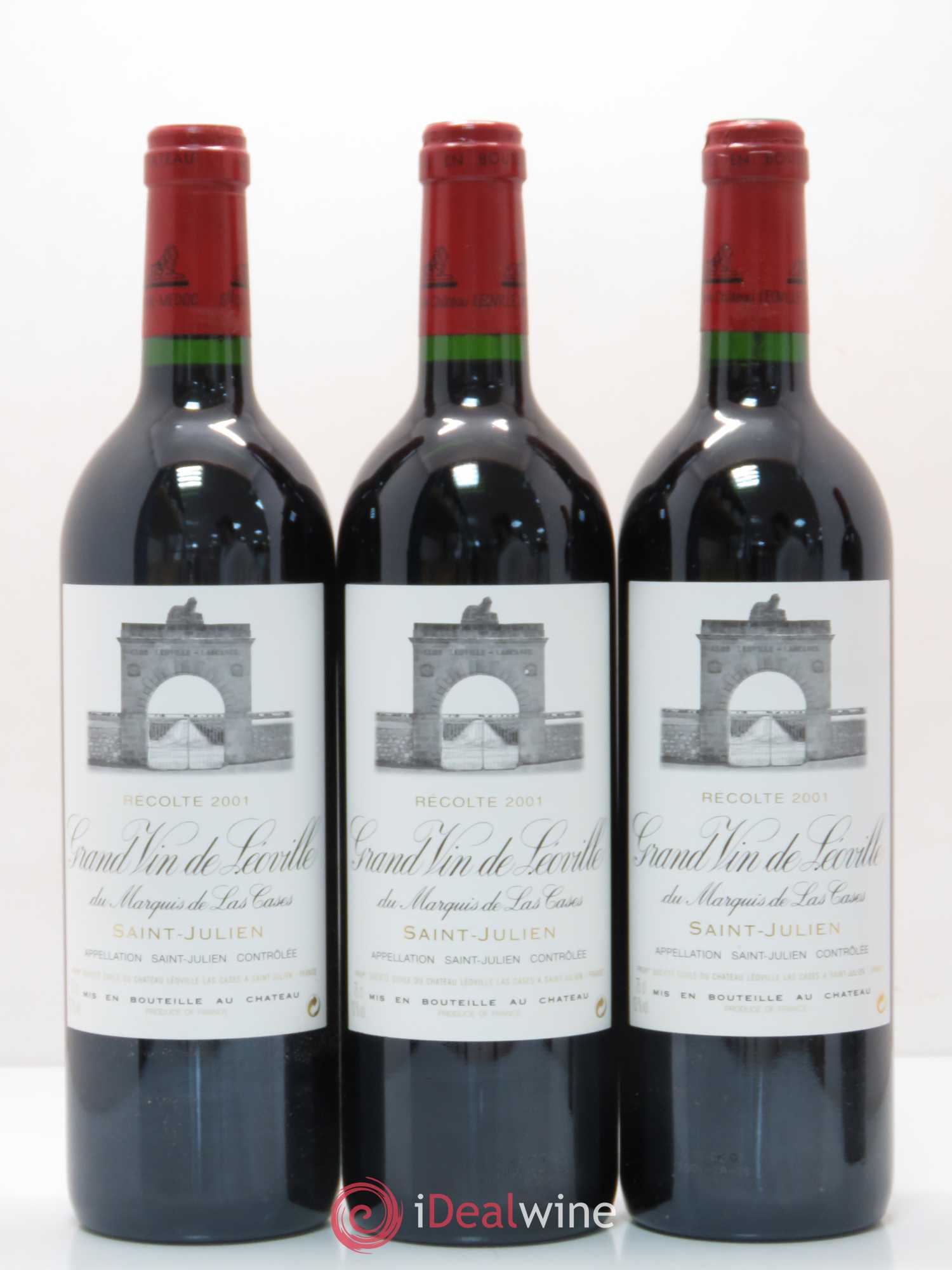 Château Léoville Las Cases 2ème Grand Cru Classé 2001 - Lot de 12 bouteilles - 4
