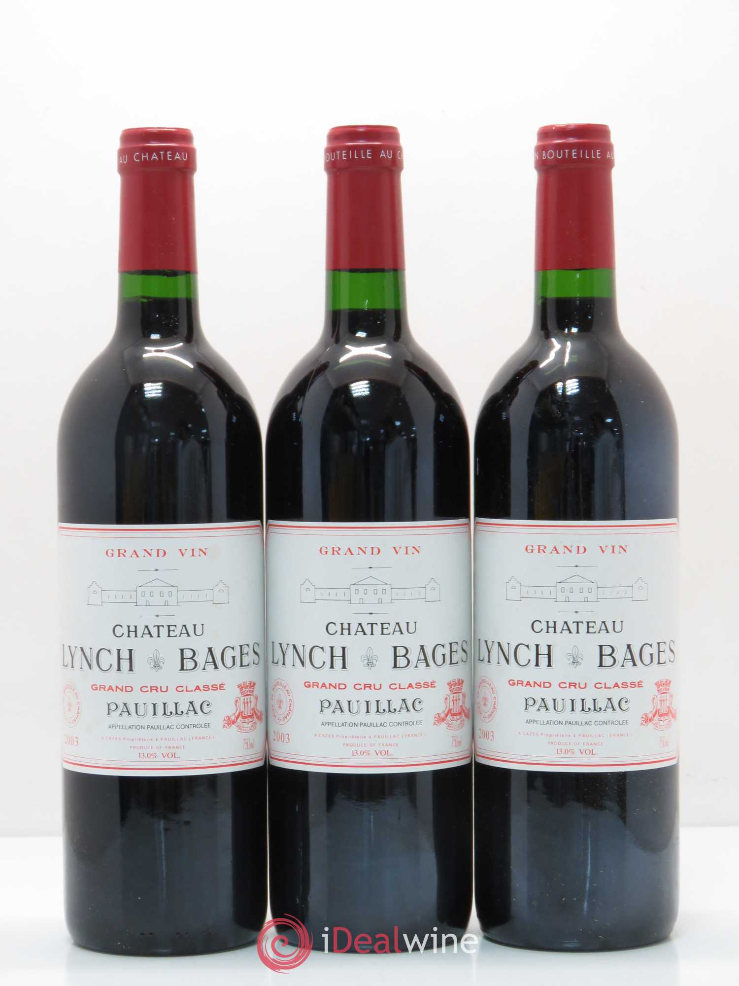 Château Lynch Bages 5ème Grand Cru Classé 2003 - Lot de 12 bouteilles - 3