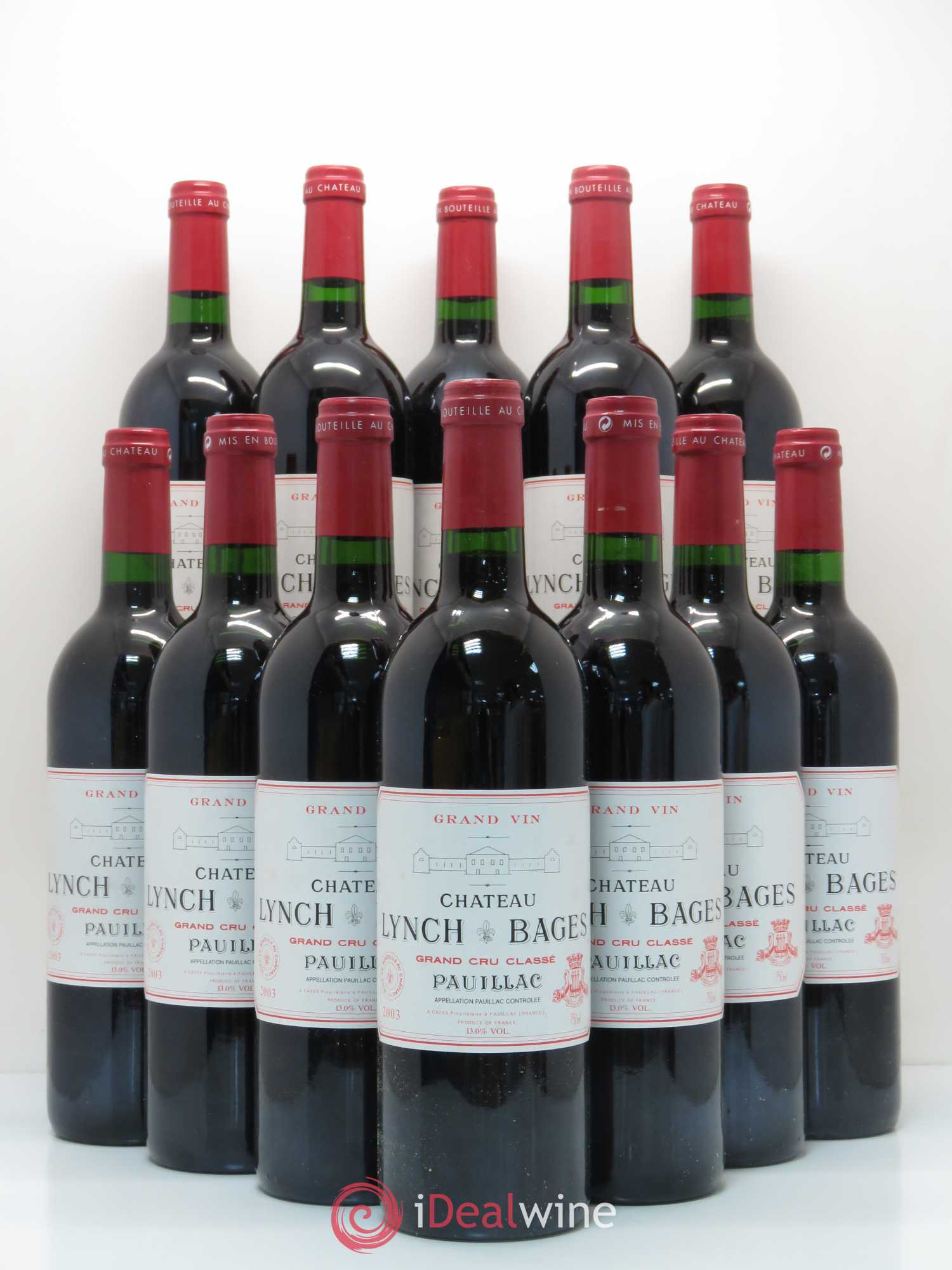 Château Lynch Bages 5ème Grand Cru Classé 2003 - Lot de 12 bouteilles - 0