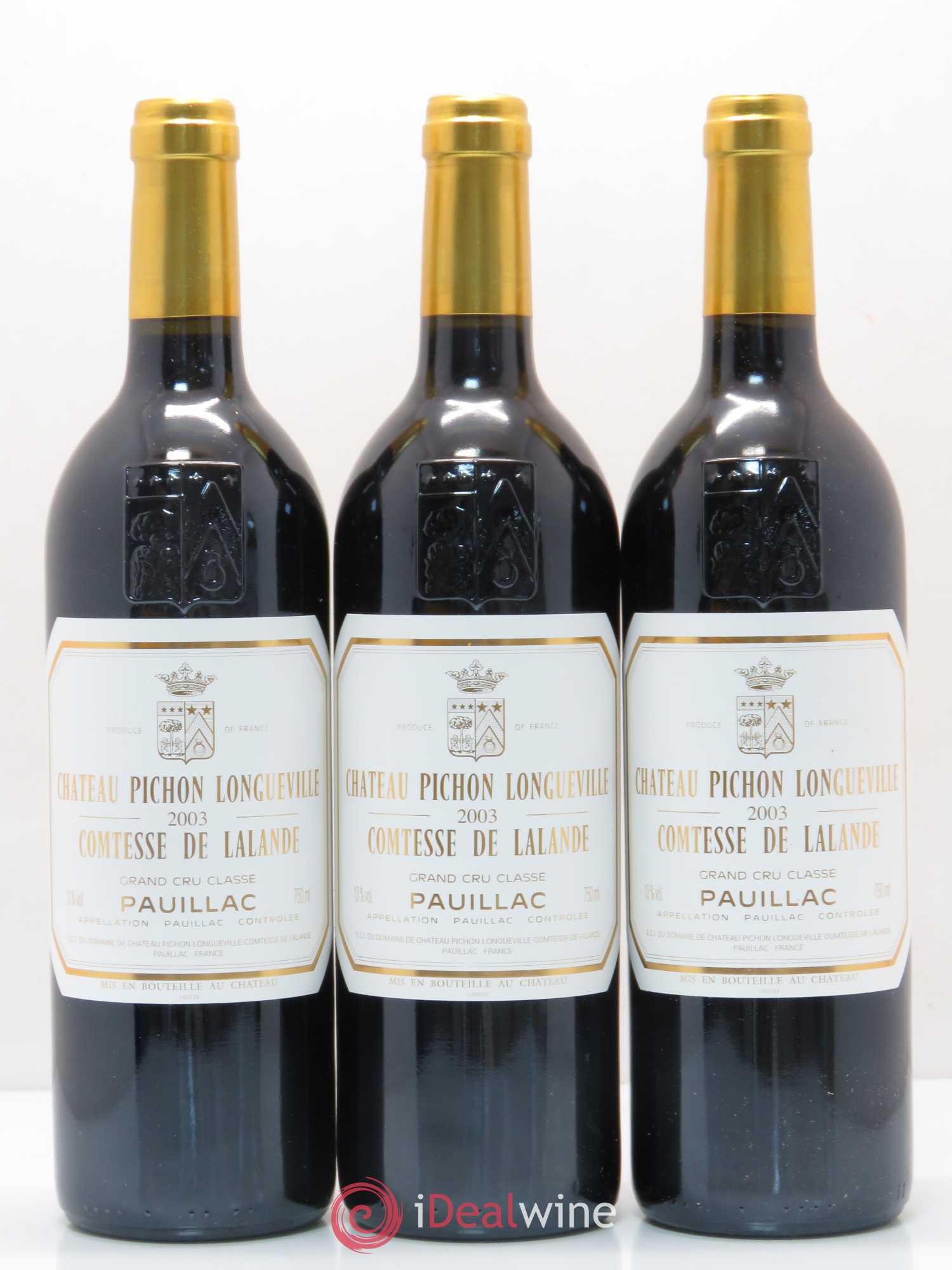 Château Pichon Longueville Comtesse de Lalande 2ème Grand Cru Classé 2003 - Lot de 12 bouteilles - 1